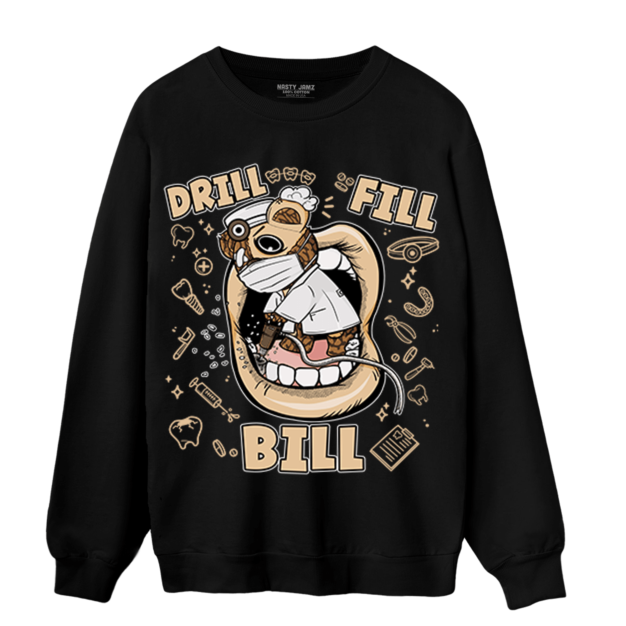 Palomino 3s Sweatshirt Match BER The Dentist - NastyJamz