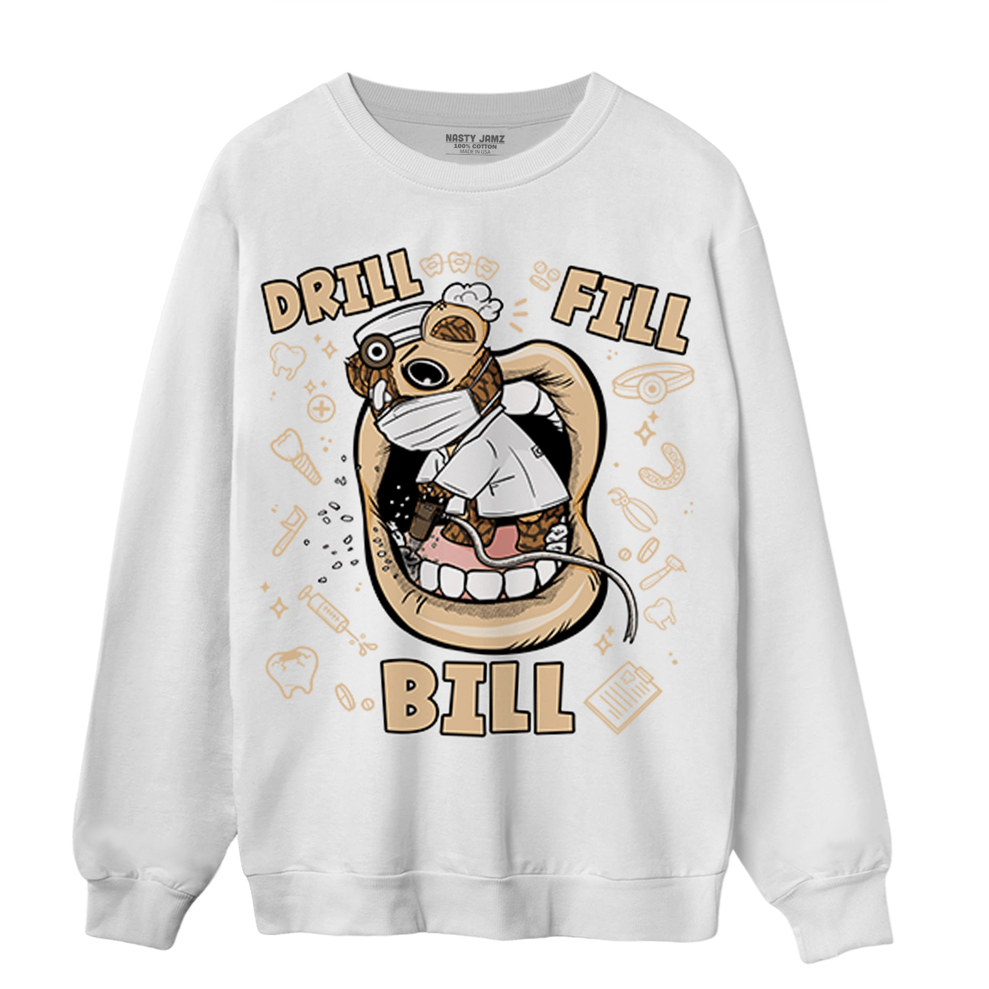 Palomino 3s Sweatshirt Match BER The Dentist - NastyJamz