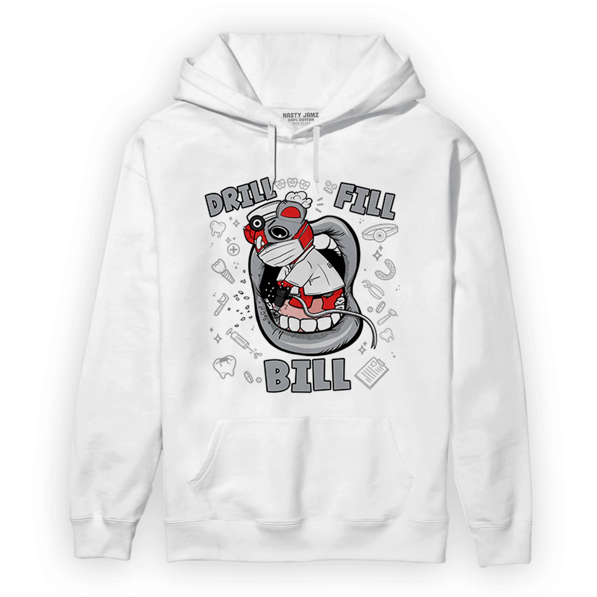 Bred Reimagined 4s Hoodie Match BER The Dentist - NastyJamz