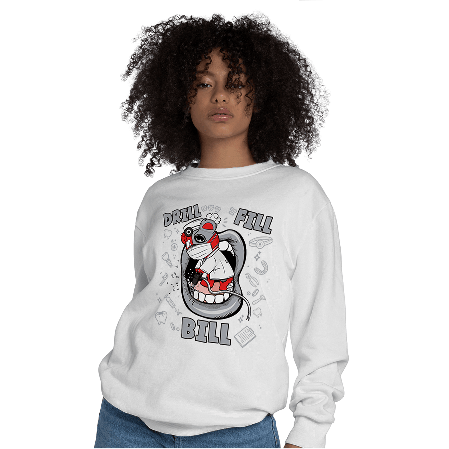 Bred Reimagined 4s Sweatshirt Match BER The Dentist - NastyJamz