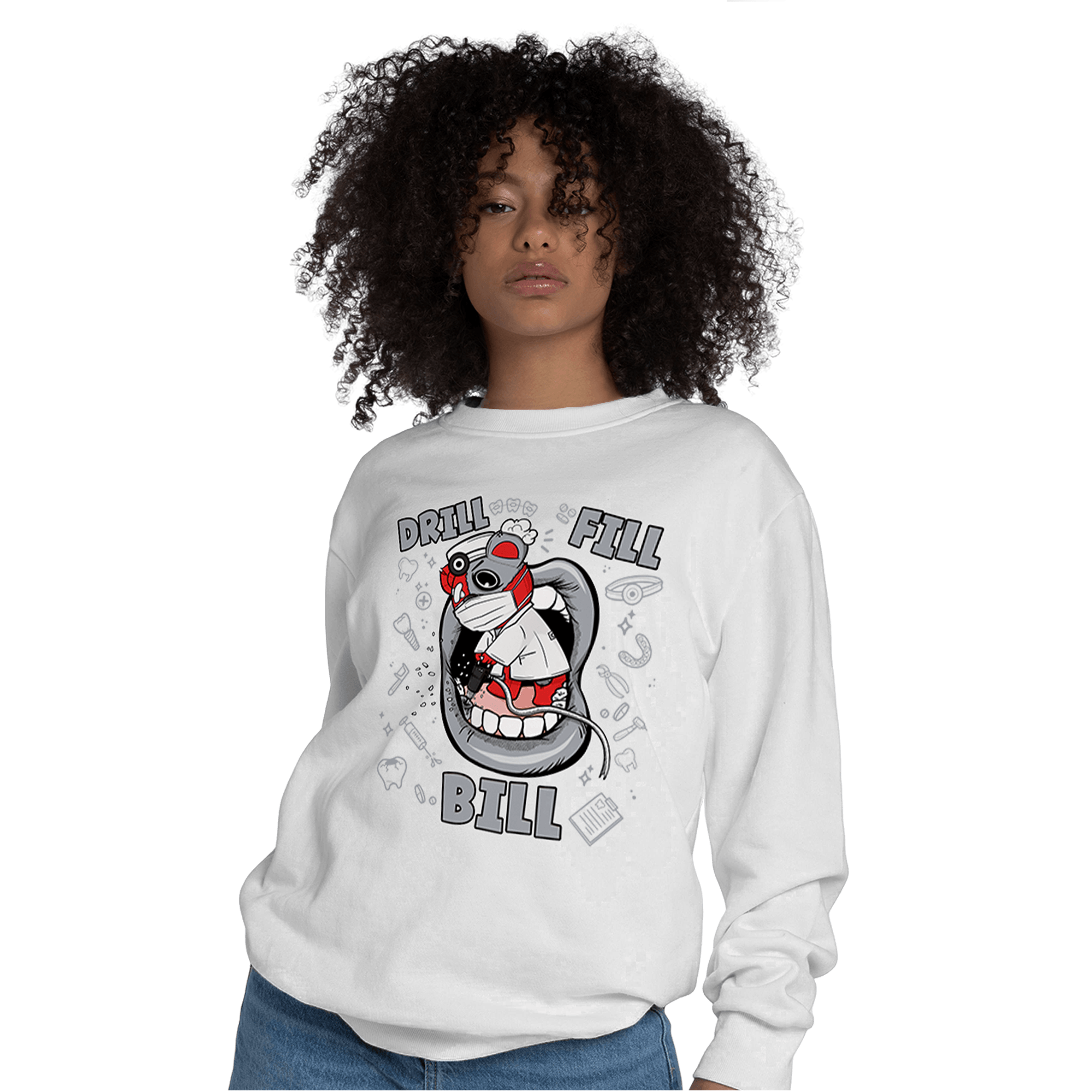Bred Reimagined 4s Sweatshirt Match BER The Dentist - NastyJamz