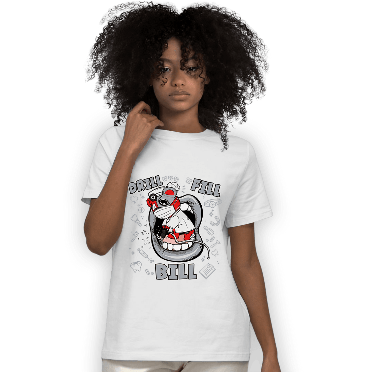 Bred Reimagined 4s T Shirt Match BER The Dentist - NastyJamz