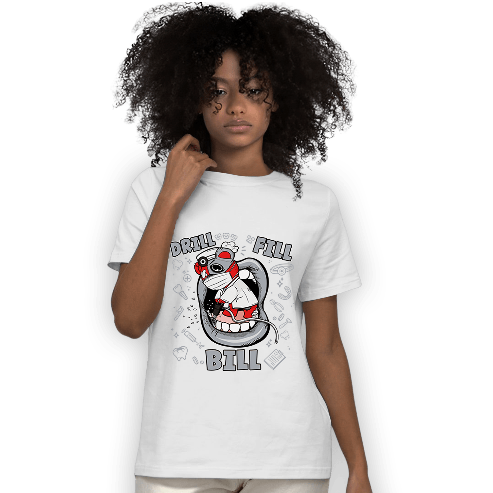 Bred Reimagined 4s T Shirt Match BER The Dentist - NastyJamz