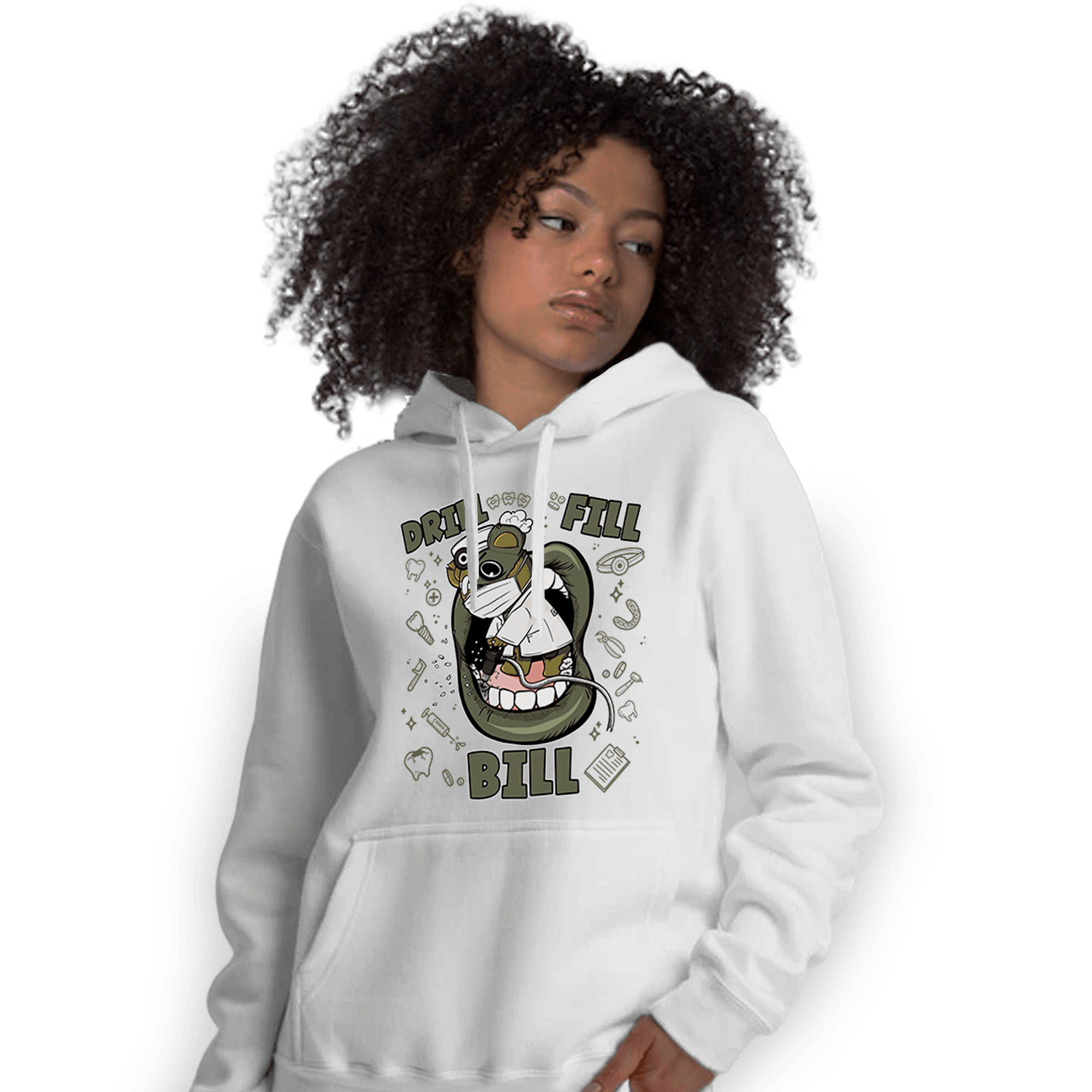 SE Craft Medium Olive 4s Hoodie Match BER The Dentist - NastyJamz