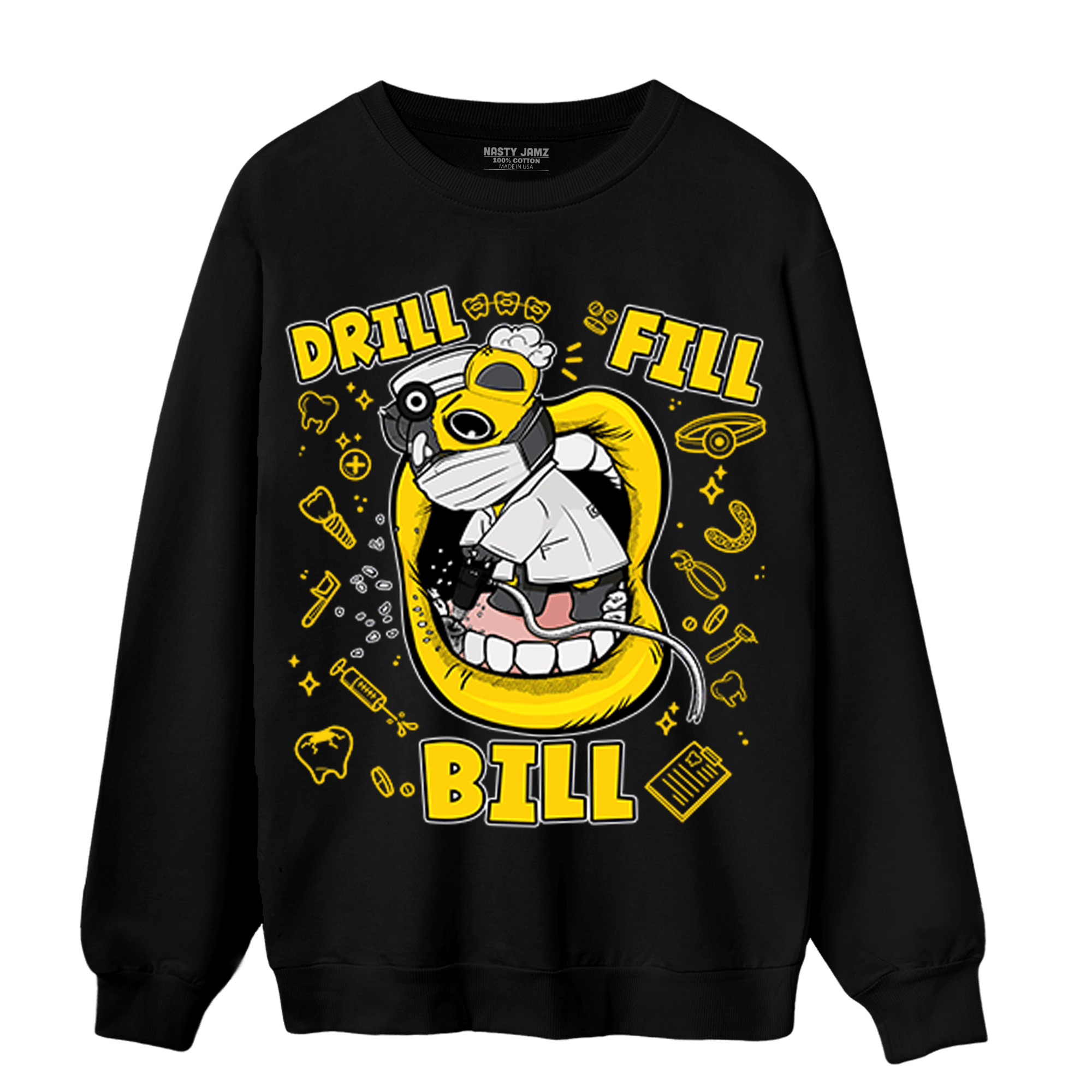 Thunder 4s Sweatshirt Match BER The Dentist - NastyJamz