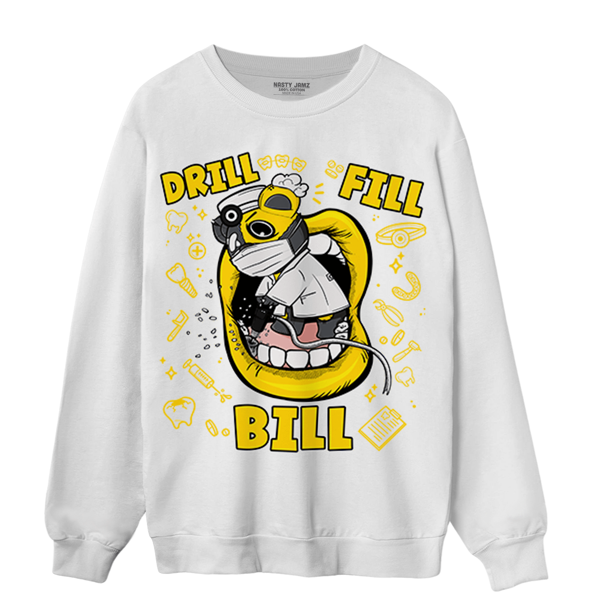 Thunder 4s Sweatshirt Match BER The Dentist - NastyJamz