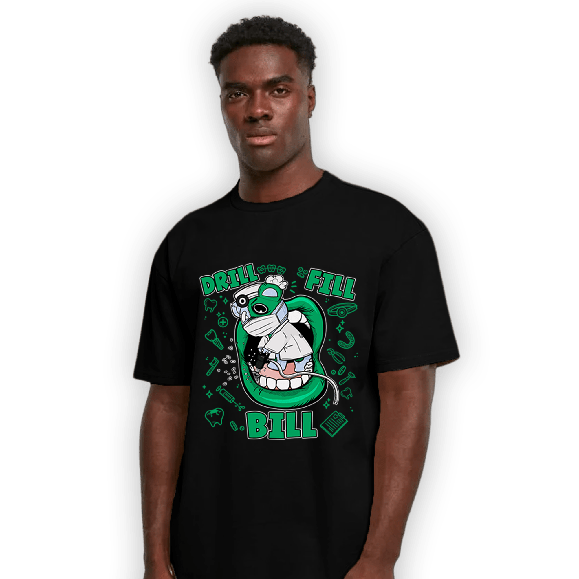 Lucky Green 5s T Shirt Match BER The Dentist - NastyJamz
