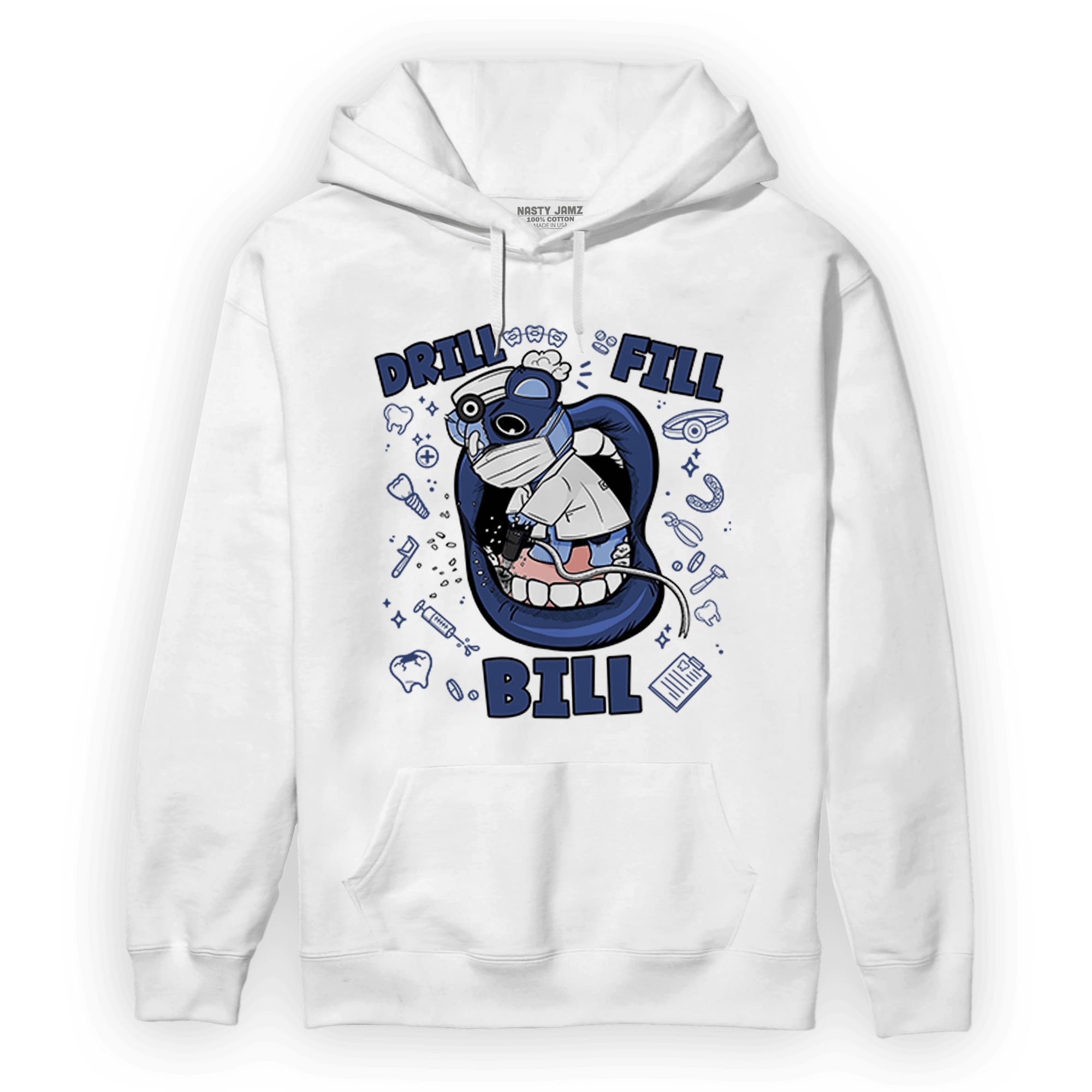 Midnight Navy 5s Hoodie Match BER The Dentist - NastyJamz