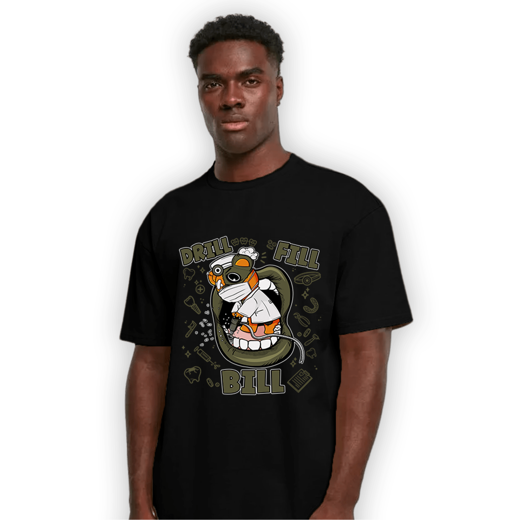 Olive 5s T Shirt Match BER The Dentist - NastyJamz