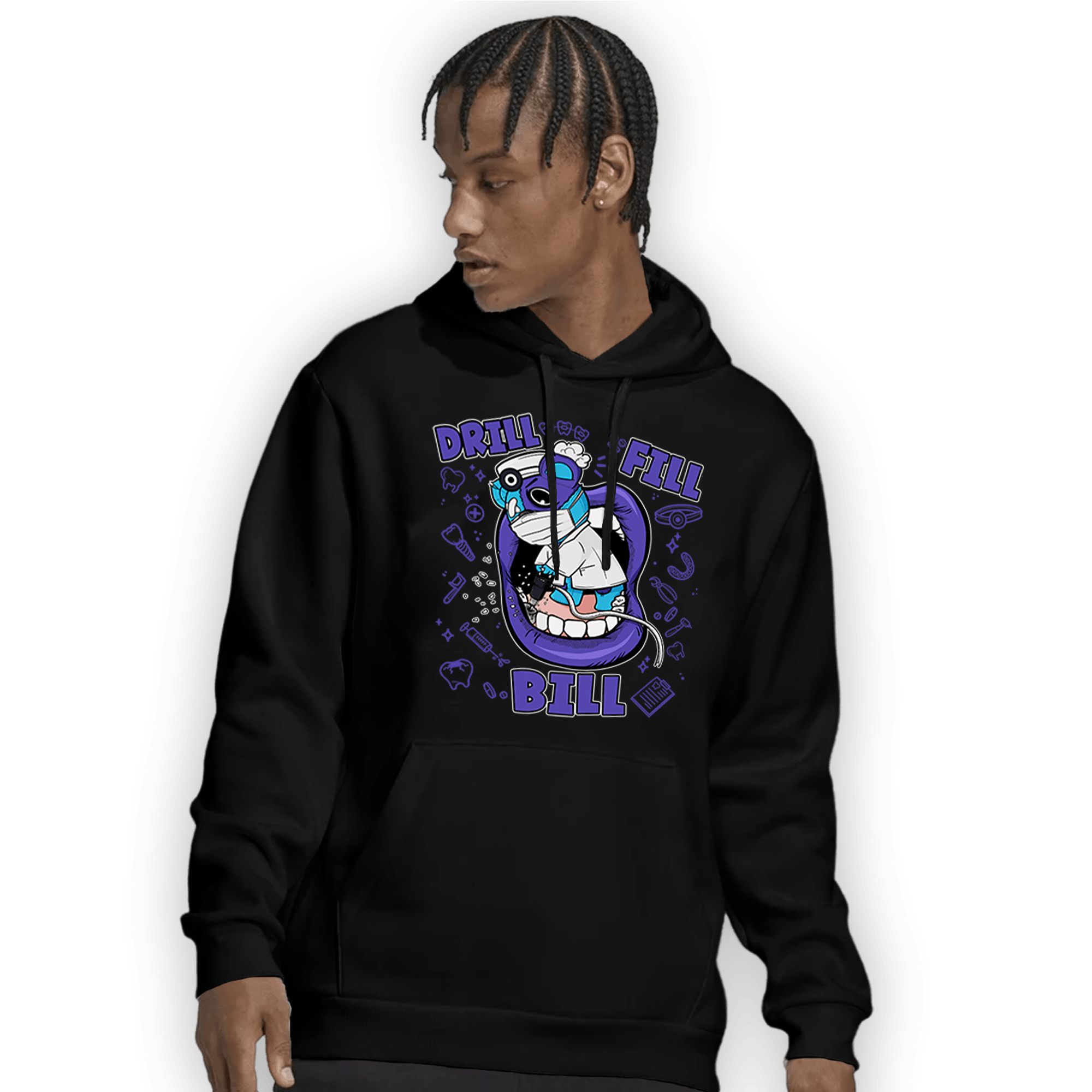 Aqua 6s Hoodie Match BER The Dentist - NastyJamz