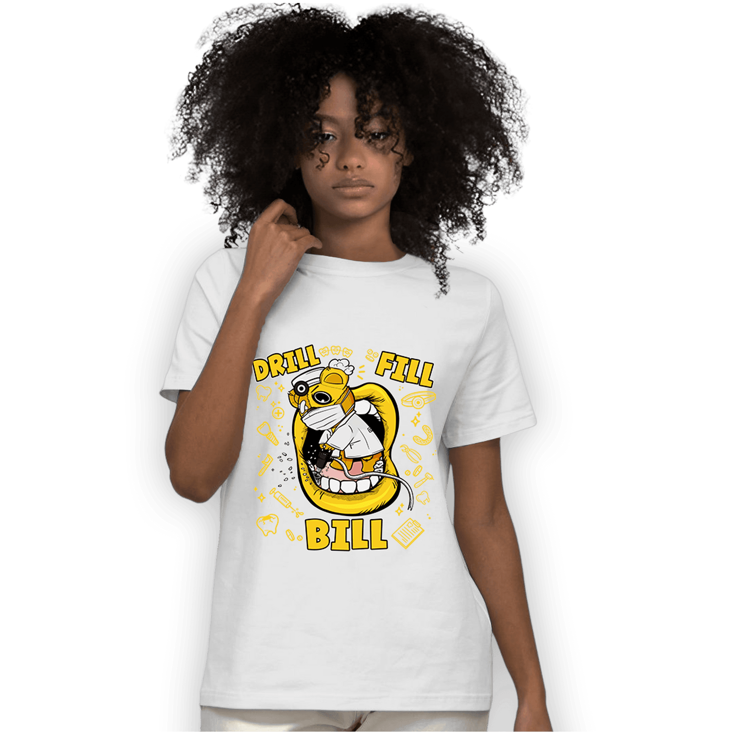 Yellow Ochre 6s T Shirt Match BER The Dentist - NastyJamz