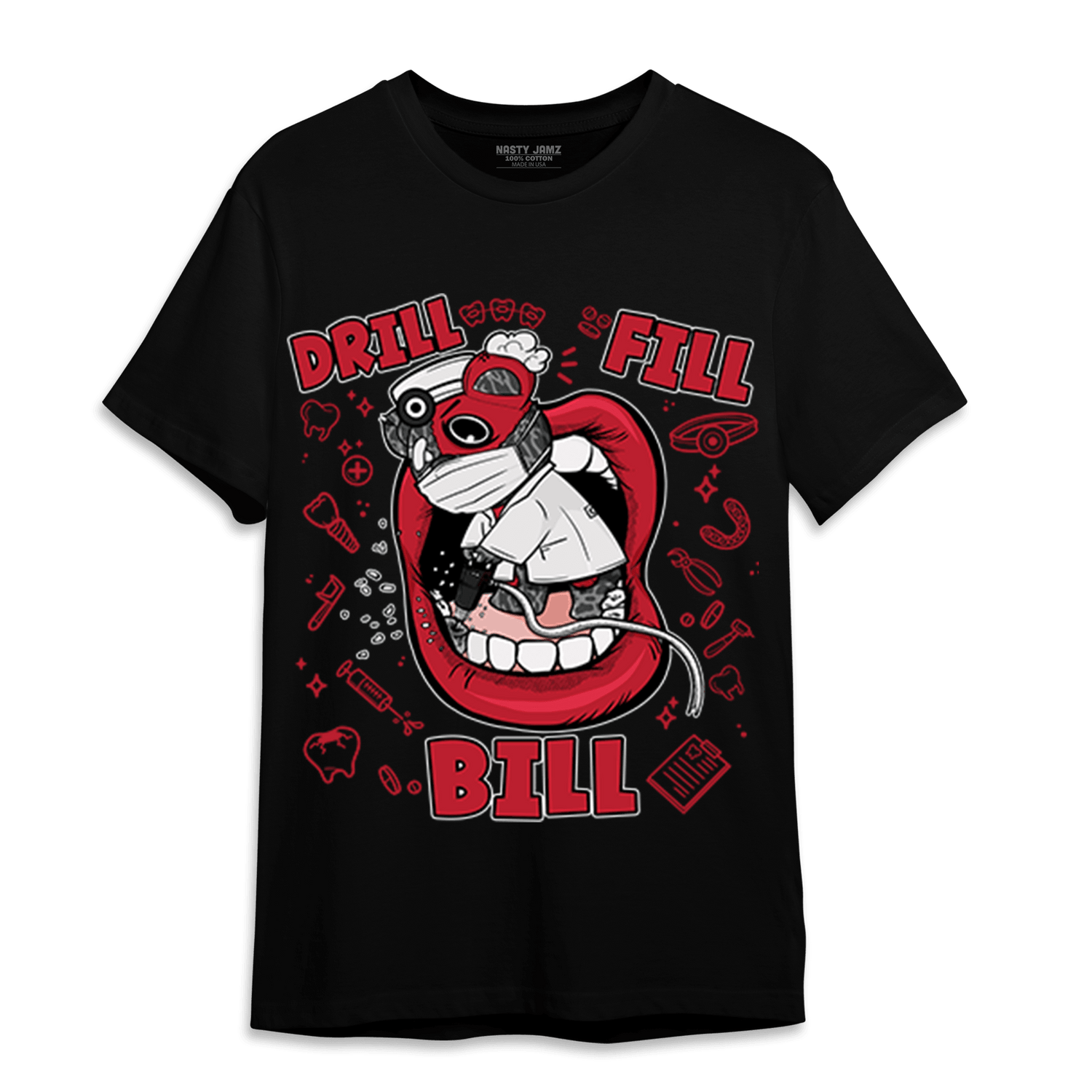 Spizike Low Bred T Shirt Match BER The Dentist - NastyJamz