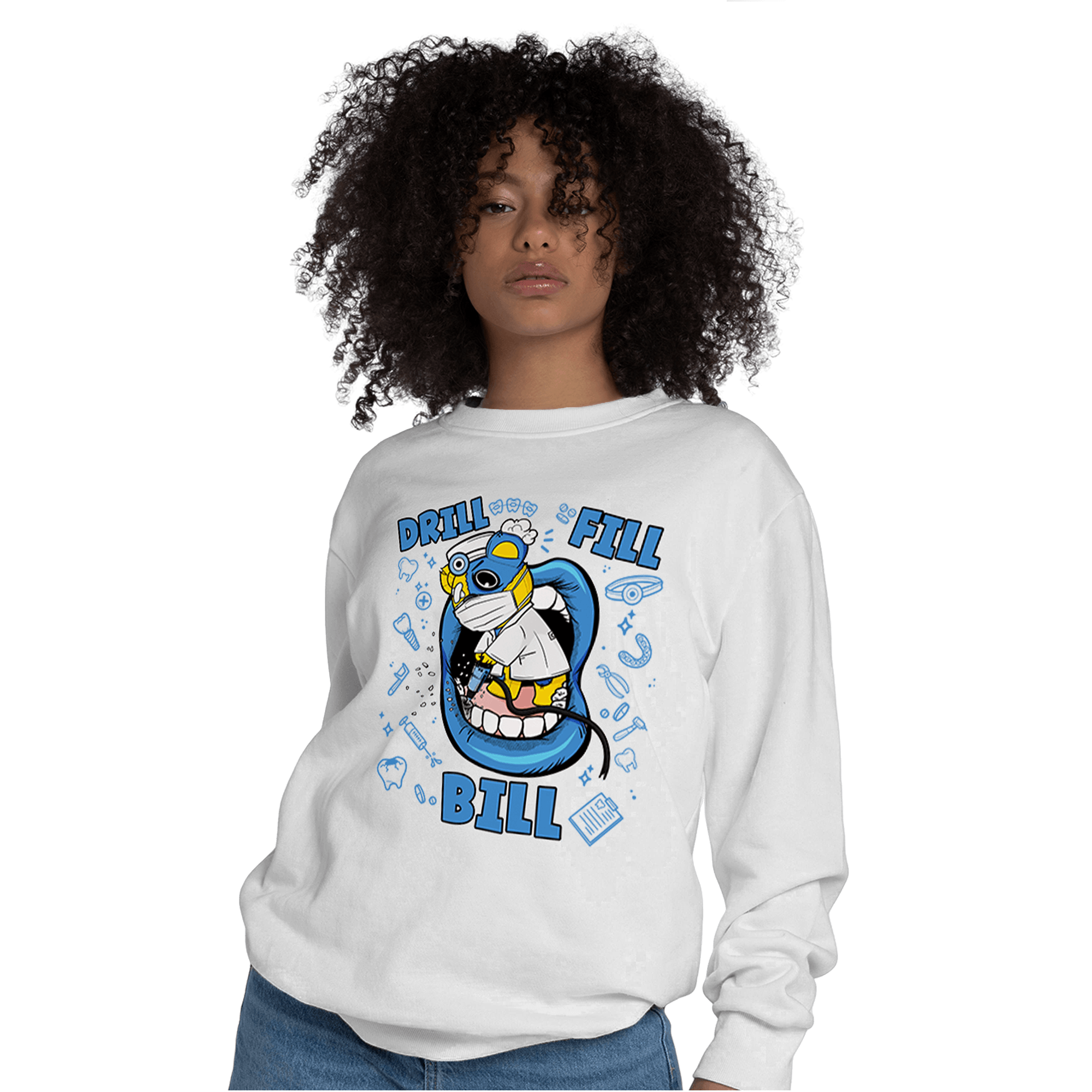 SB Dunk Bubbles Sweatshirt Match BER The Dentist - NastyJamz