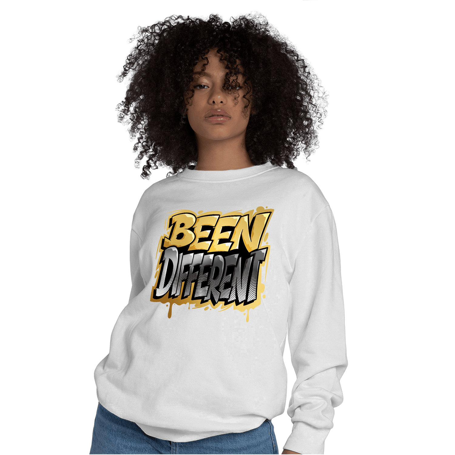 Mid SE Black Gold 1s Sweatshirt Match Become Different - NastyJamz