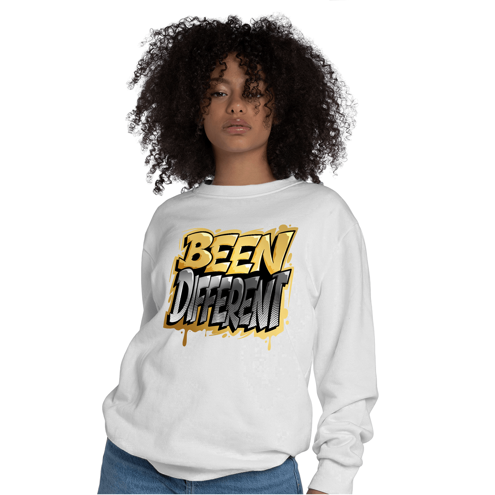 Mid SE Black Gold 1s Sweatshirt Match Become Different - NastyJamz