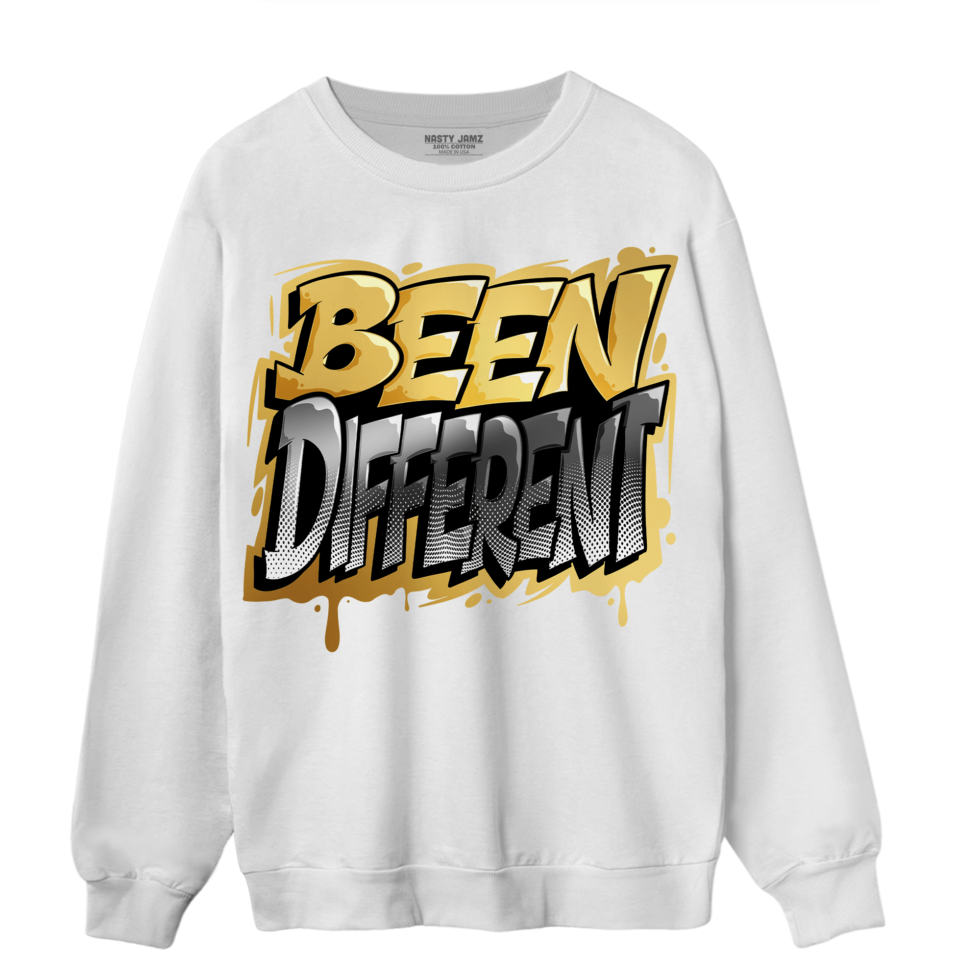 Mid SE Black Gold 1s Sweatshirt Match Become Different - NastyJamz