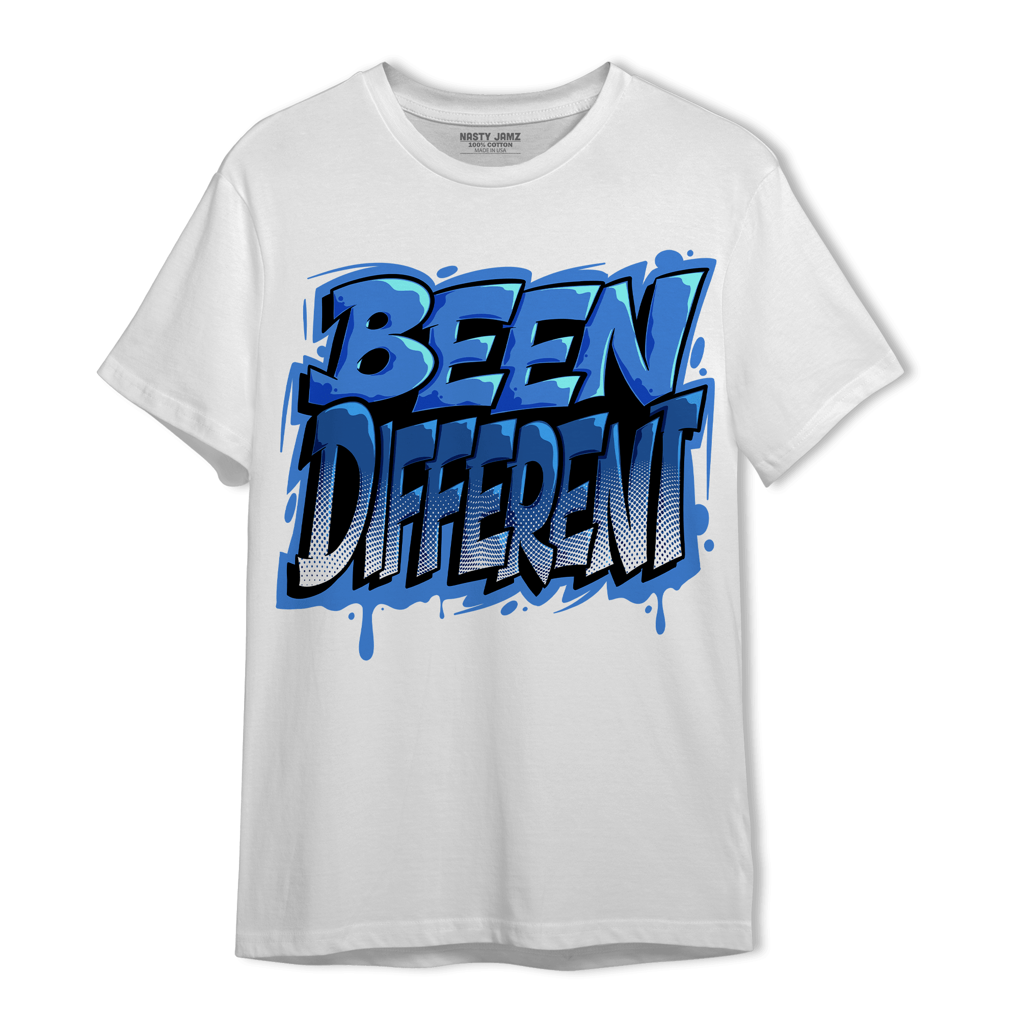 University Blue Toe 1s T Shirt Match Become Different - NastyJamz