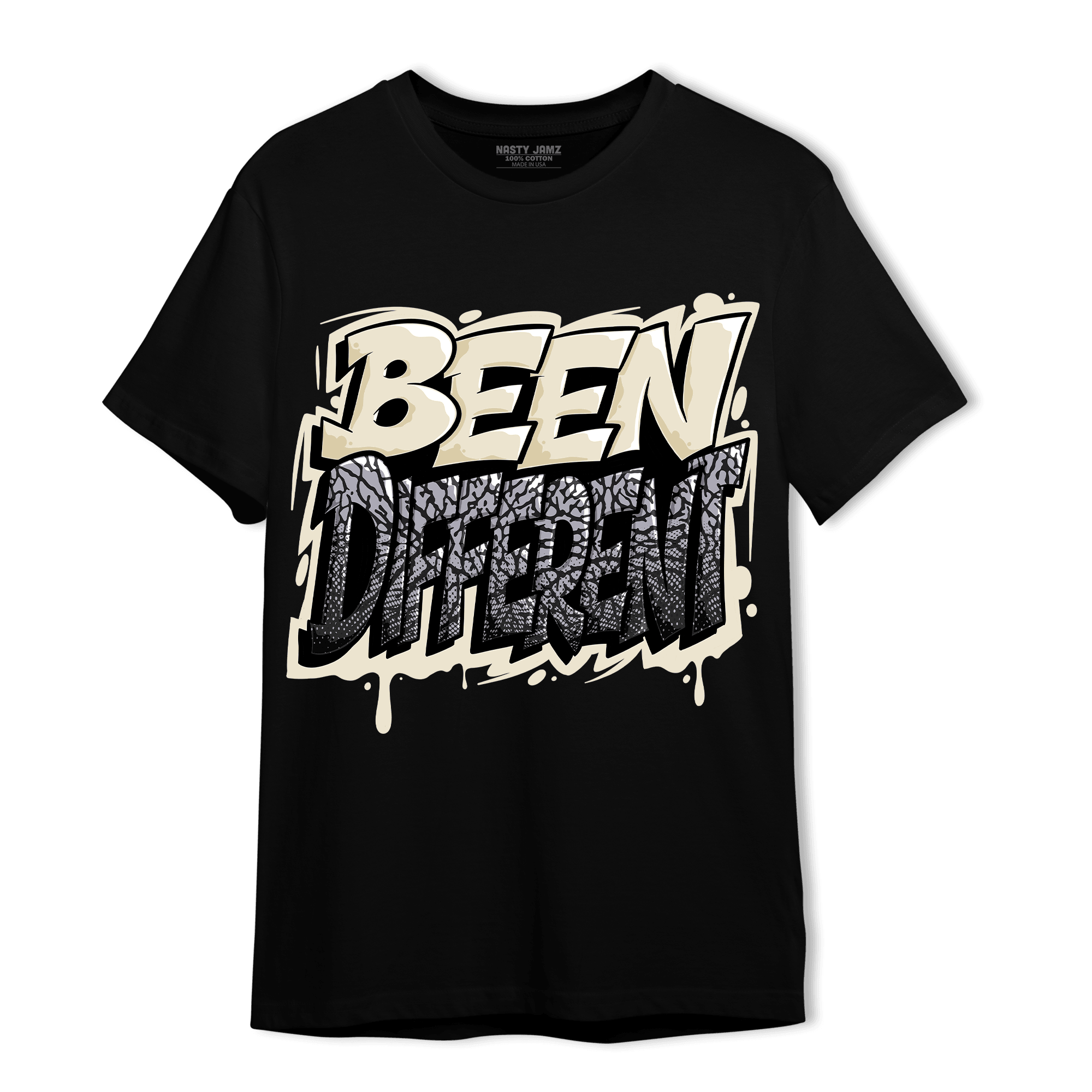 Off Noir 3s T Shirt Match Become Different - NastyJamz