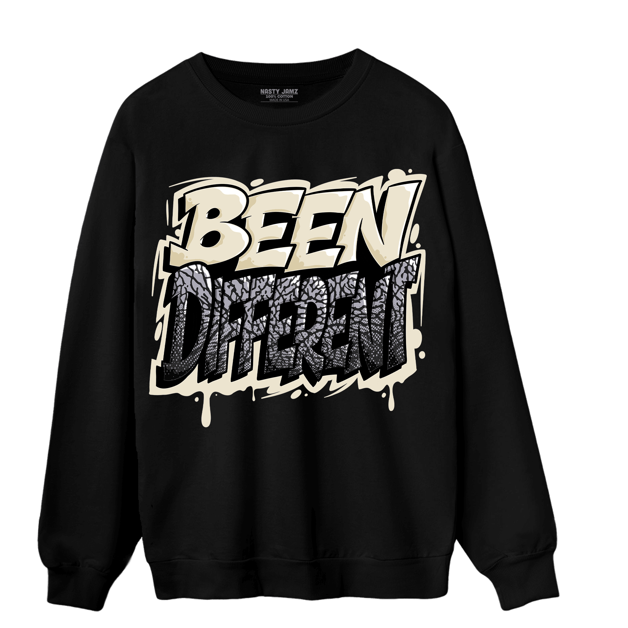 Off Noir 3s Sweatshirt Match Become Different - NastyJamz