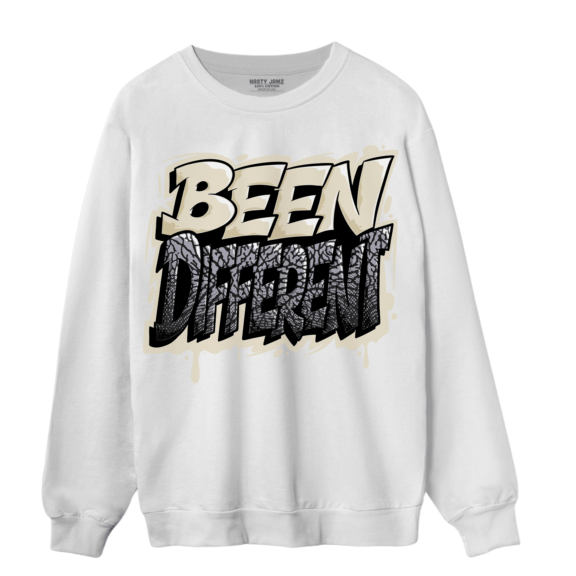 Off Noir 3s Sweatshirt Match Become Different - NastyJamz