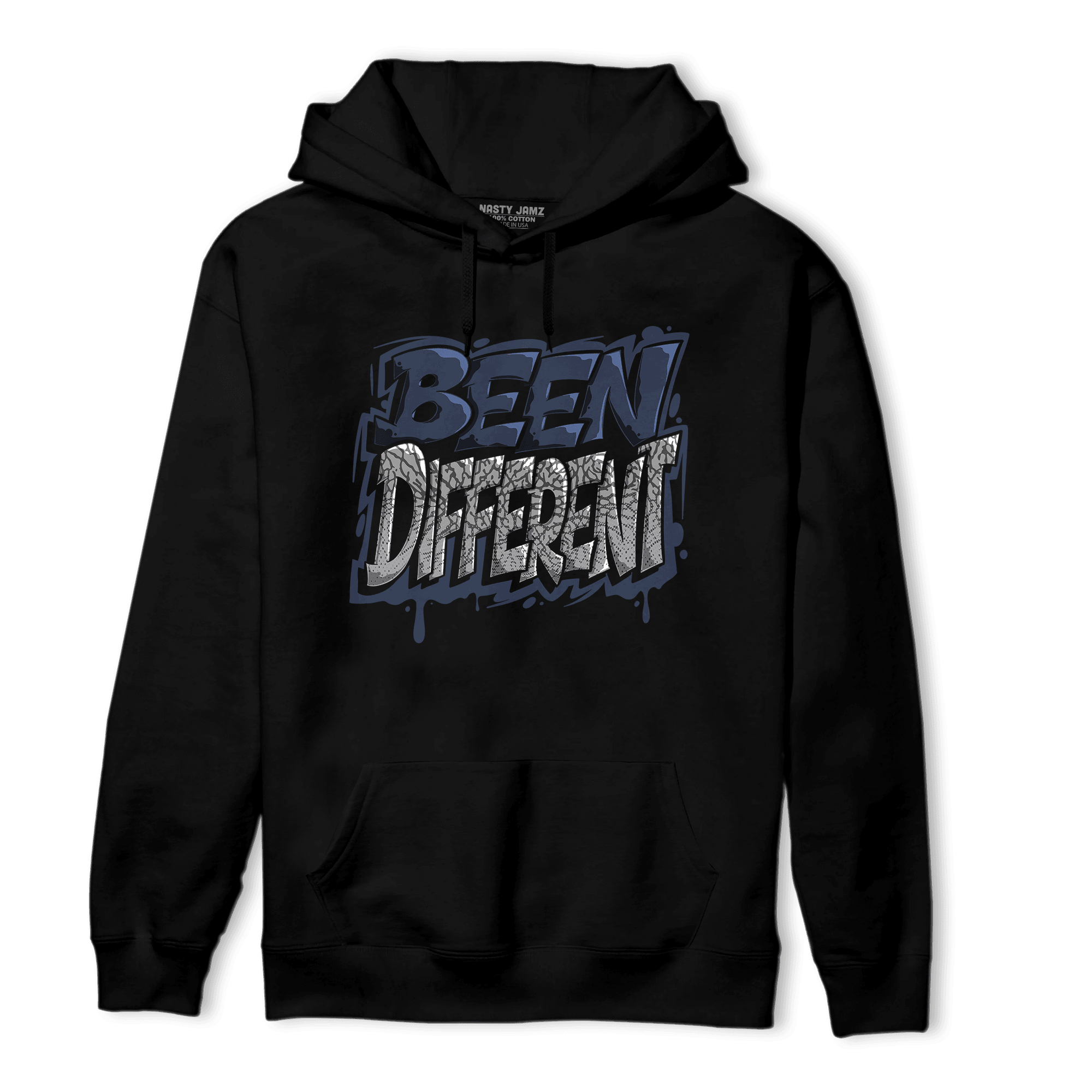 White Navy 3s Hoodie Match Become Different - NastyJamz