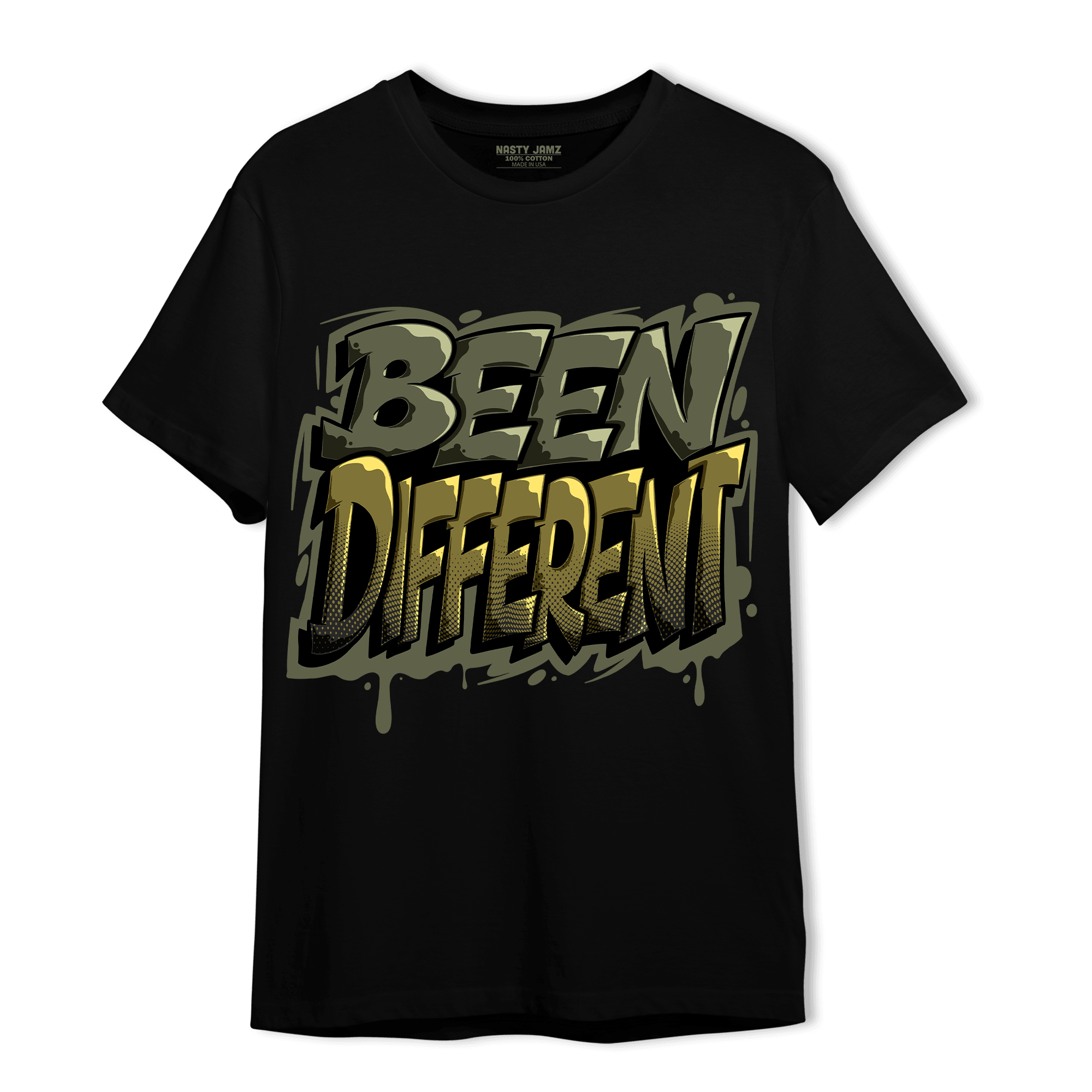 SE Craft Medium Olive 4s T Shirt Match Become Different - NastyJamz