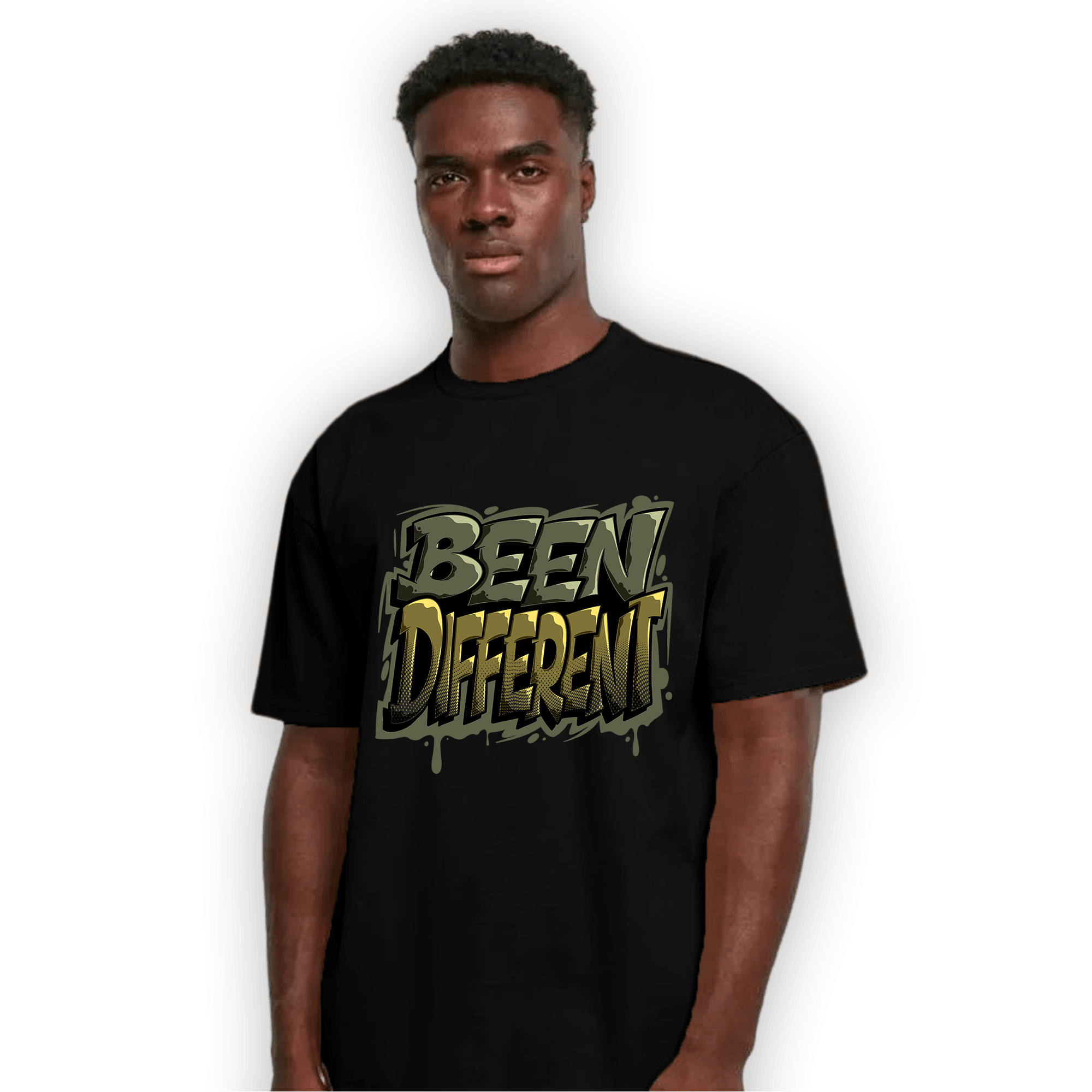 SE Craft Medium Olive 4s T Shirt Match Become Different - NastyJamz