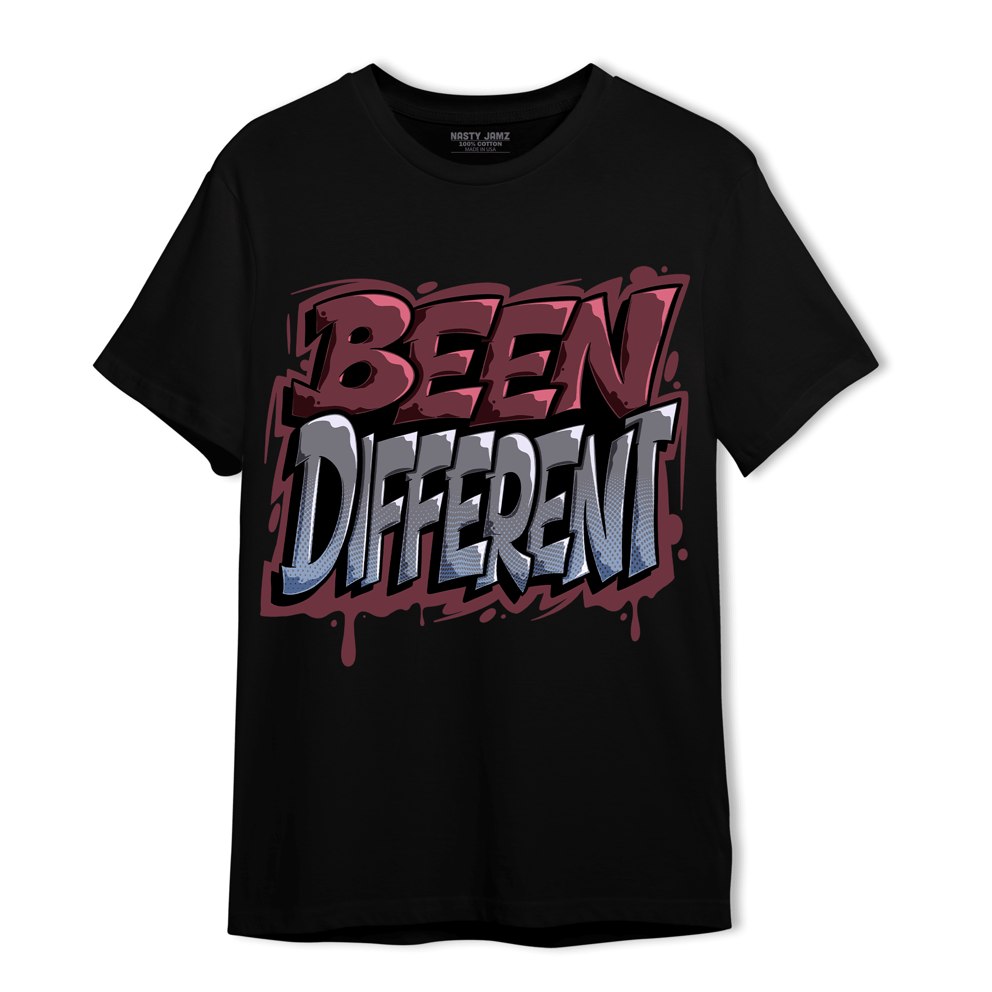 Burgundy 5s T Shirt Match Become Different - NastyJamz