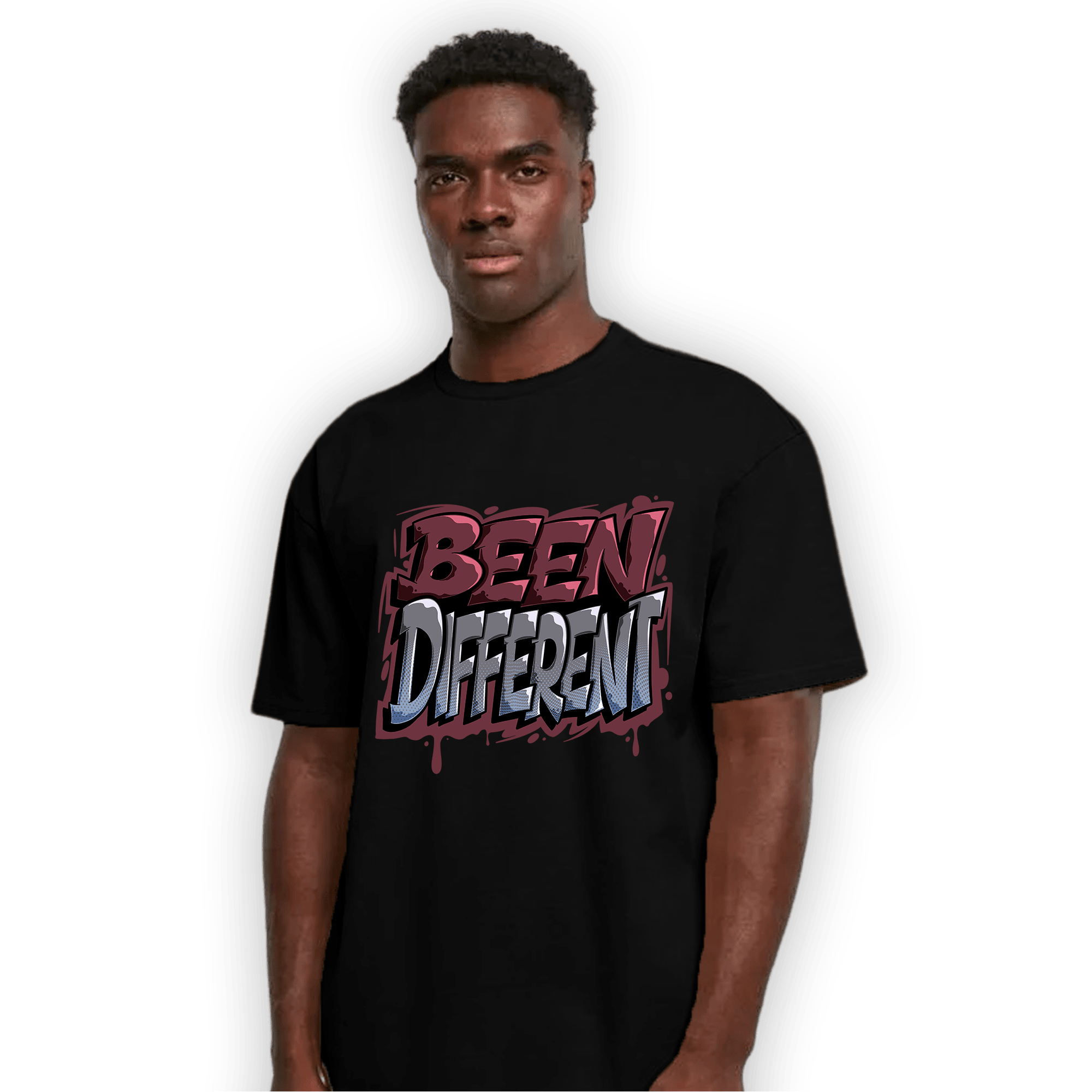Burgundy 5s T Shirt Match Become Different - NastyJamz