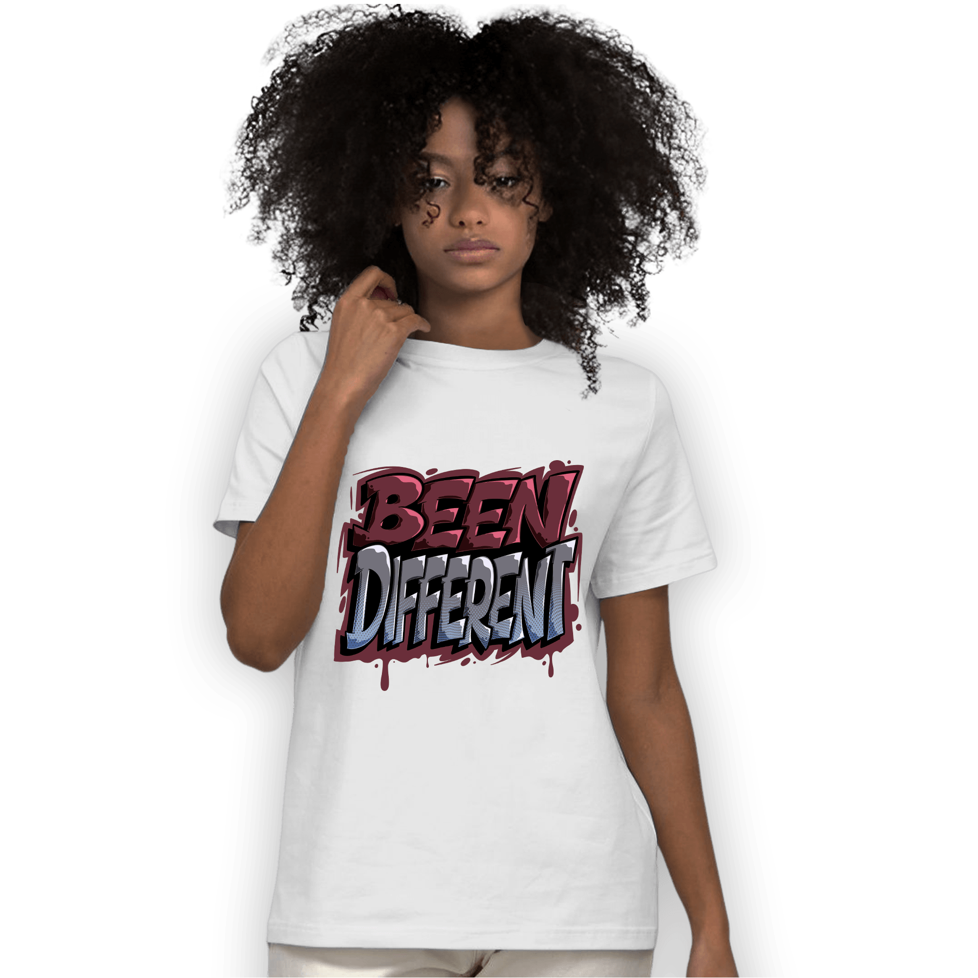 Burgundy 5s T Shirt Match Become Different - NastyJamz
