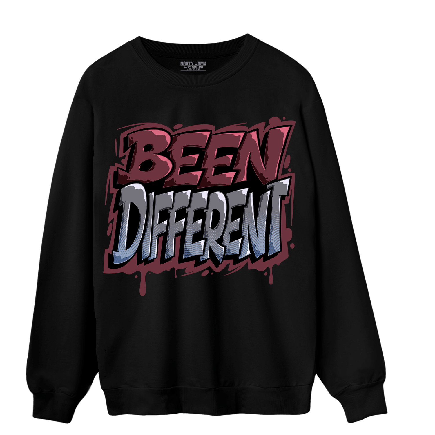 Burgundy 5s Sweatshirt Match Become Different - NastyJamz