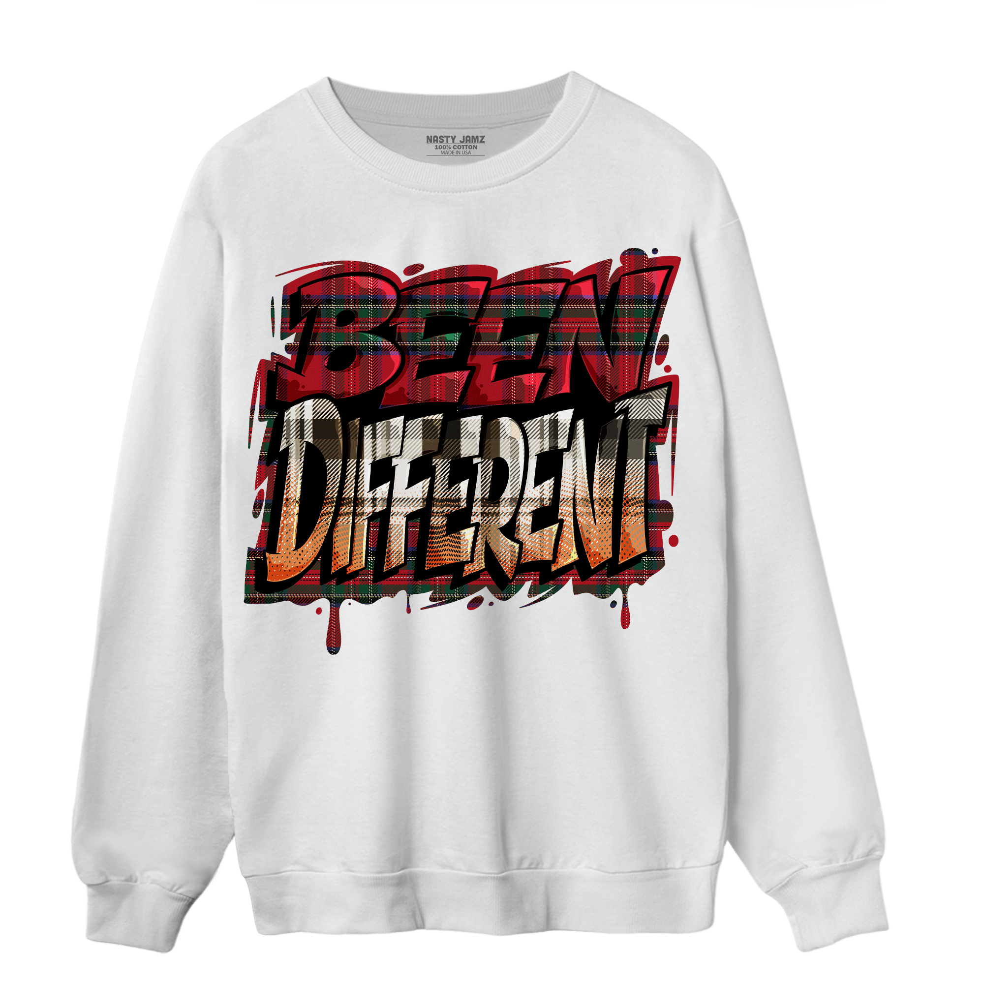 Plaid 5s Sweatshirt Match Become Different - NastyJamz