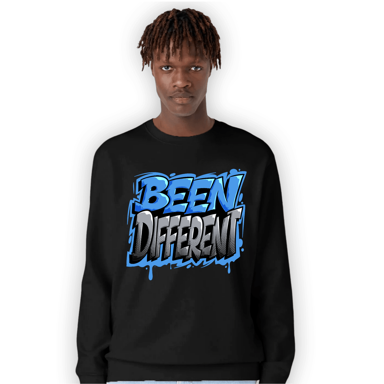 University Blue 5s Sweatshirt Match Become Different - NastyJamz