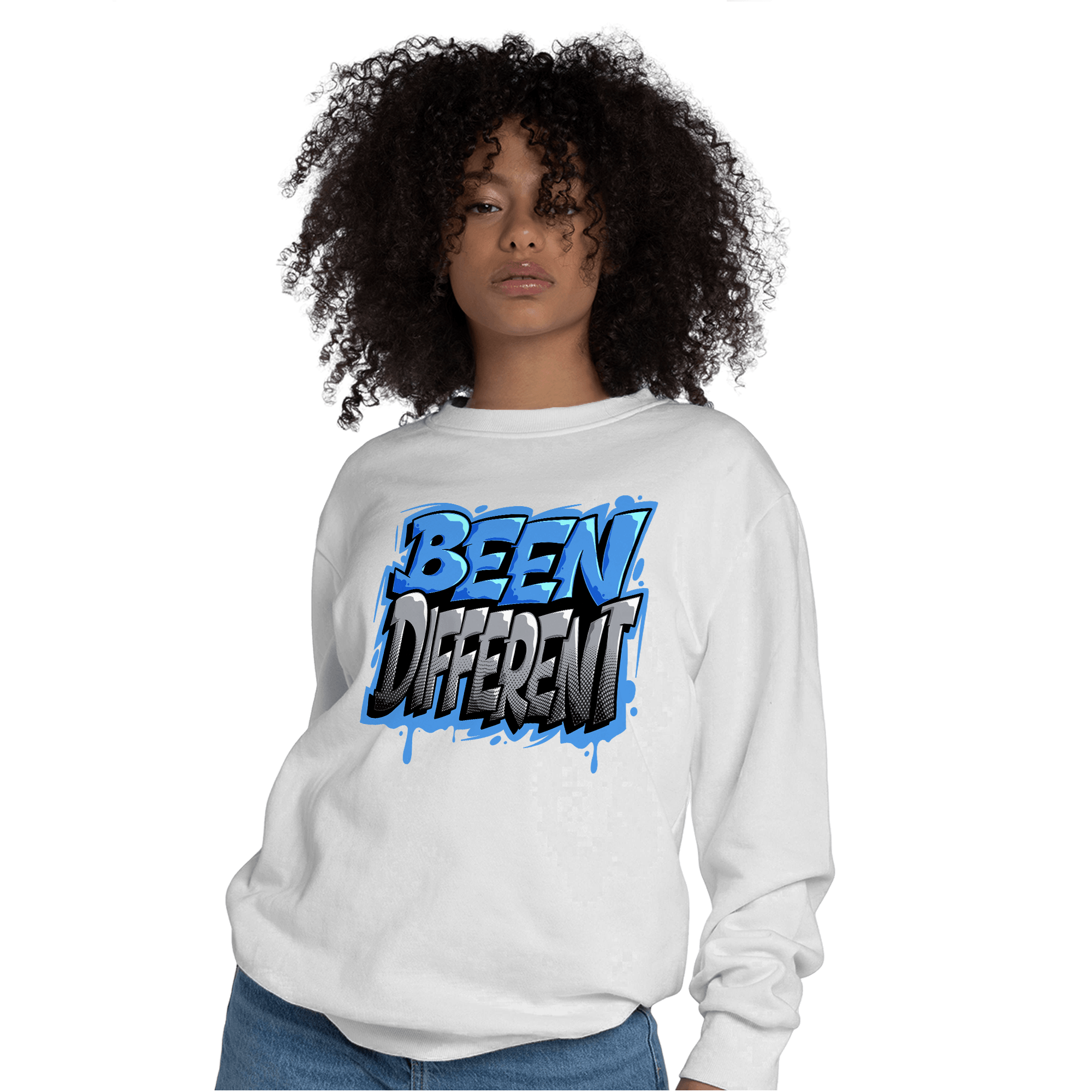 University Blue 5s Sweatshirt Match Become Different - NastyJamz