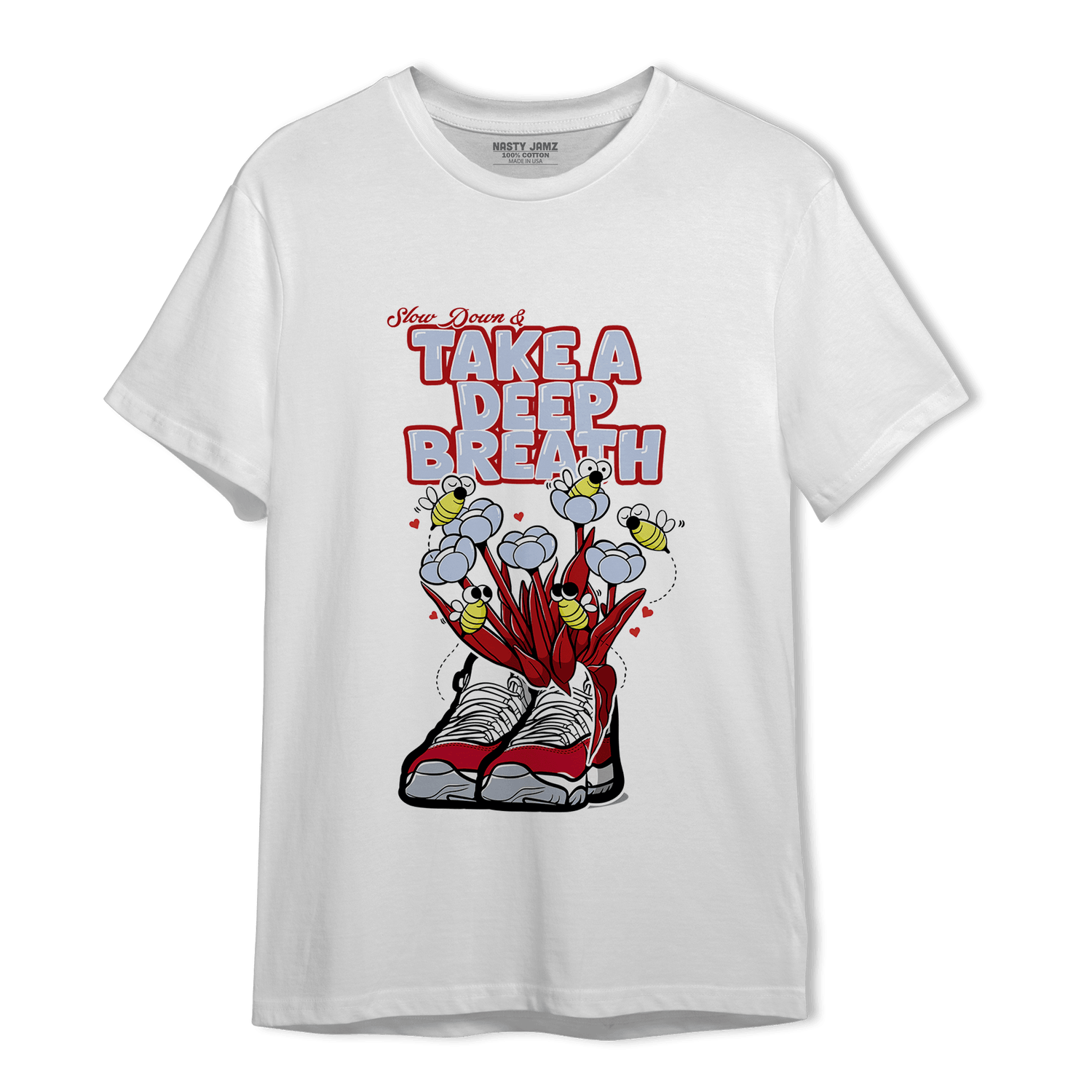 Cherry 11s T Shirt Match Bee Sneaker - NastyJamz