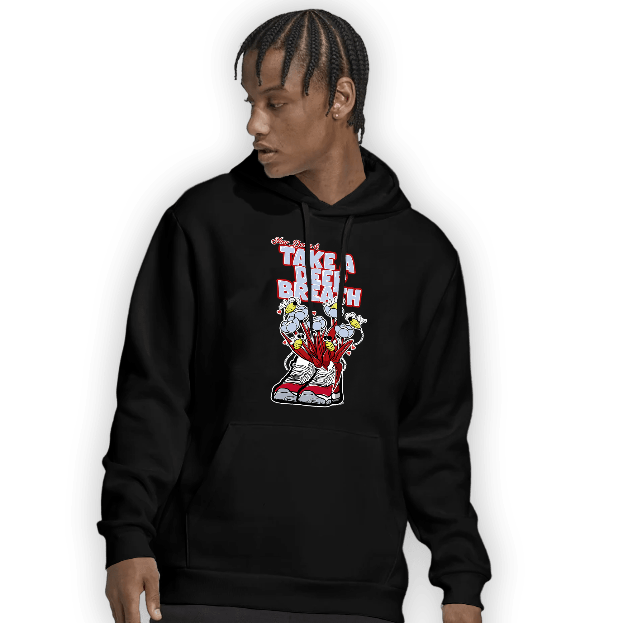 Cherry 11s Hoodie Match Bee Sneaker - NastyJamz