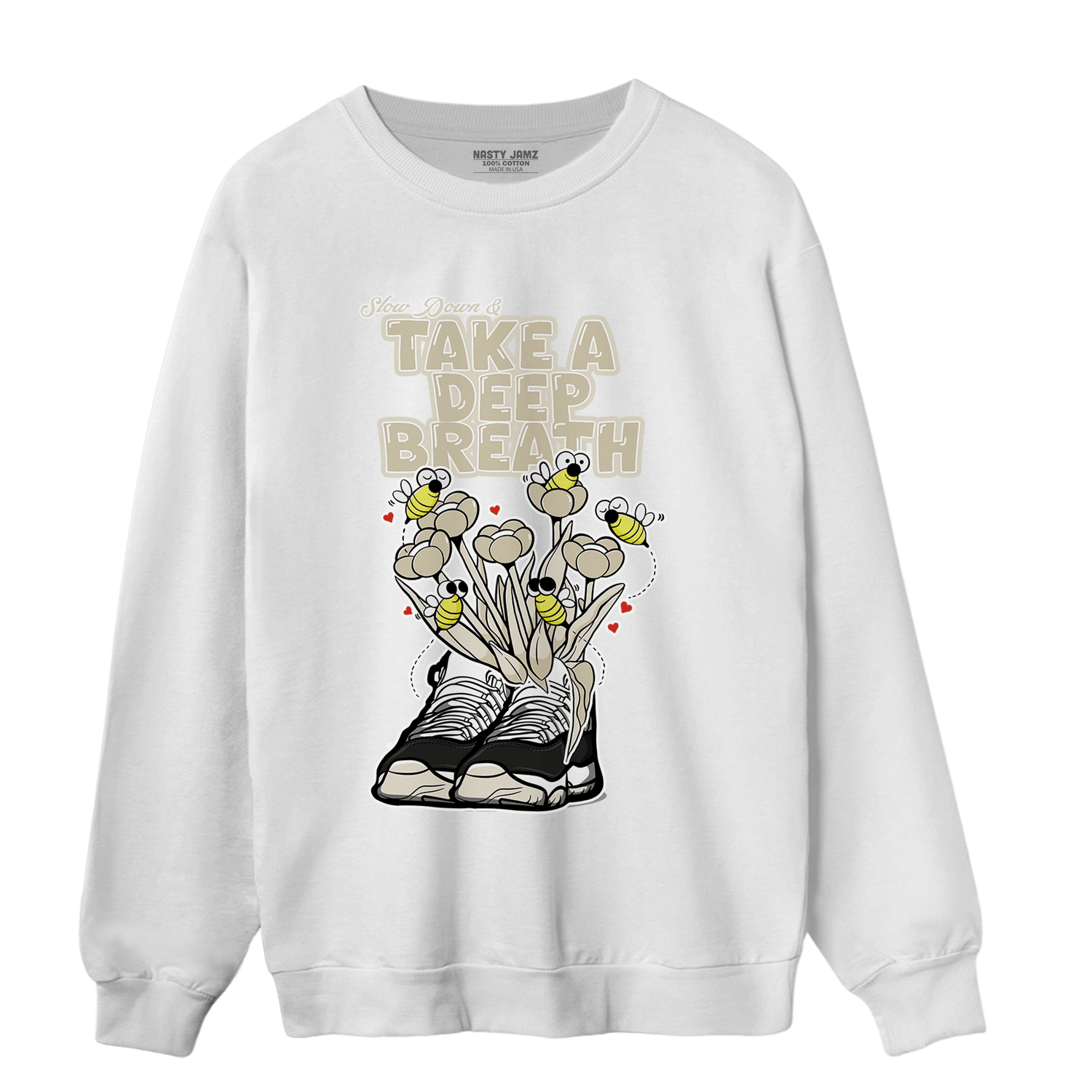Gratitude 11s Sweatshirt Match Bee Sneaker - NastyJamz