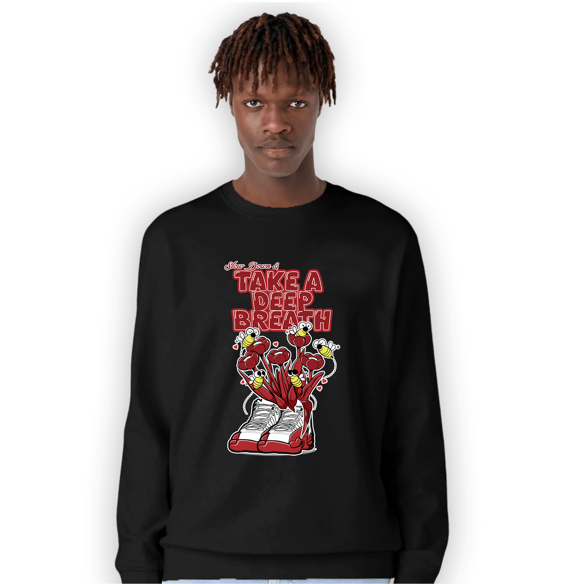 Cherry 12s Sweatshirt Match Bee Sneaker - NastyJamz