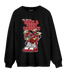 Cherry 12s Sweatshirt Match Bee Sneaker - NastyJamz