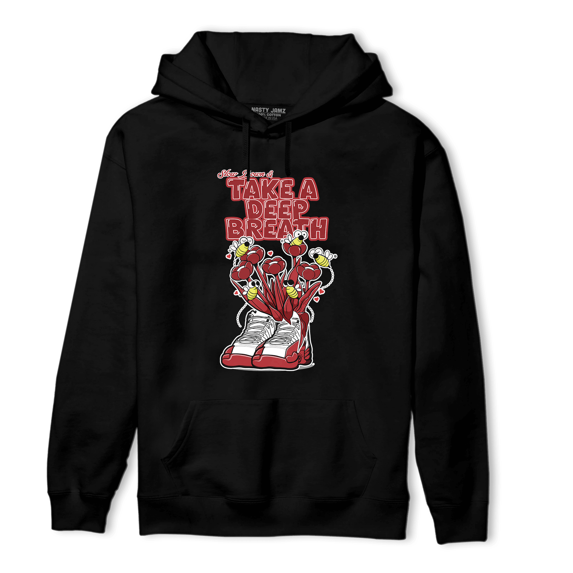 Cherry 12s Hoodie Match Bee Sneaker - NastyJamz