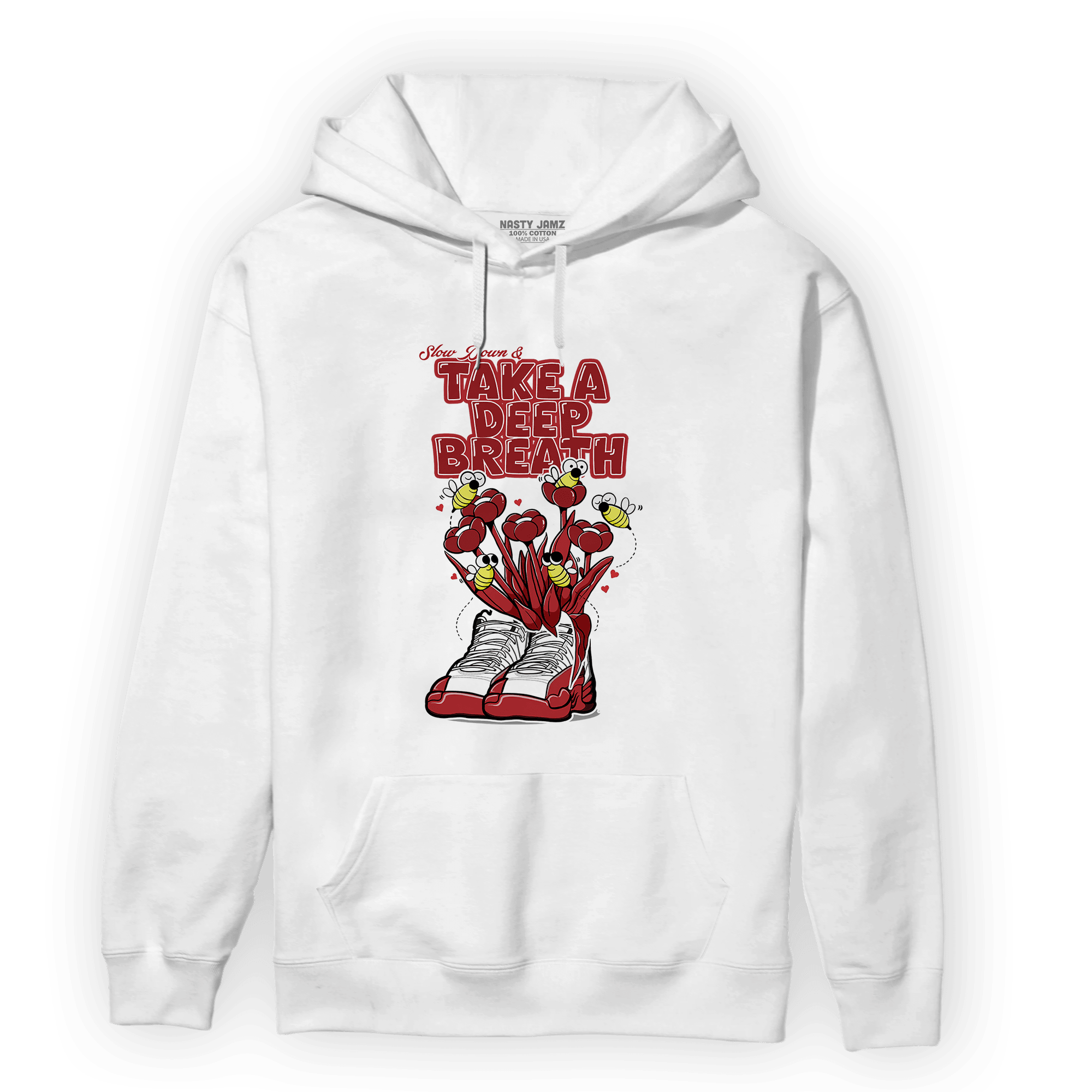 Cherry 12s Hoodie Match Bee Sneaker - NastyJamz