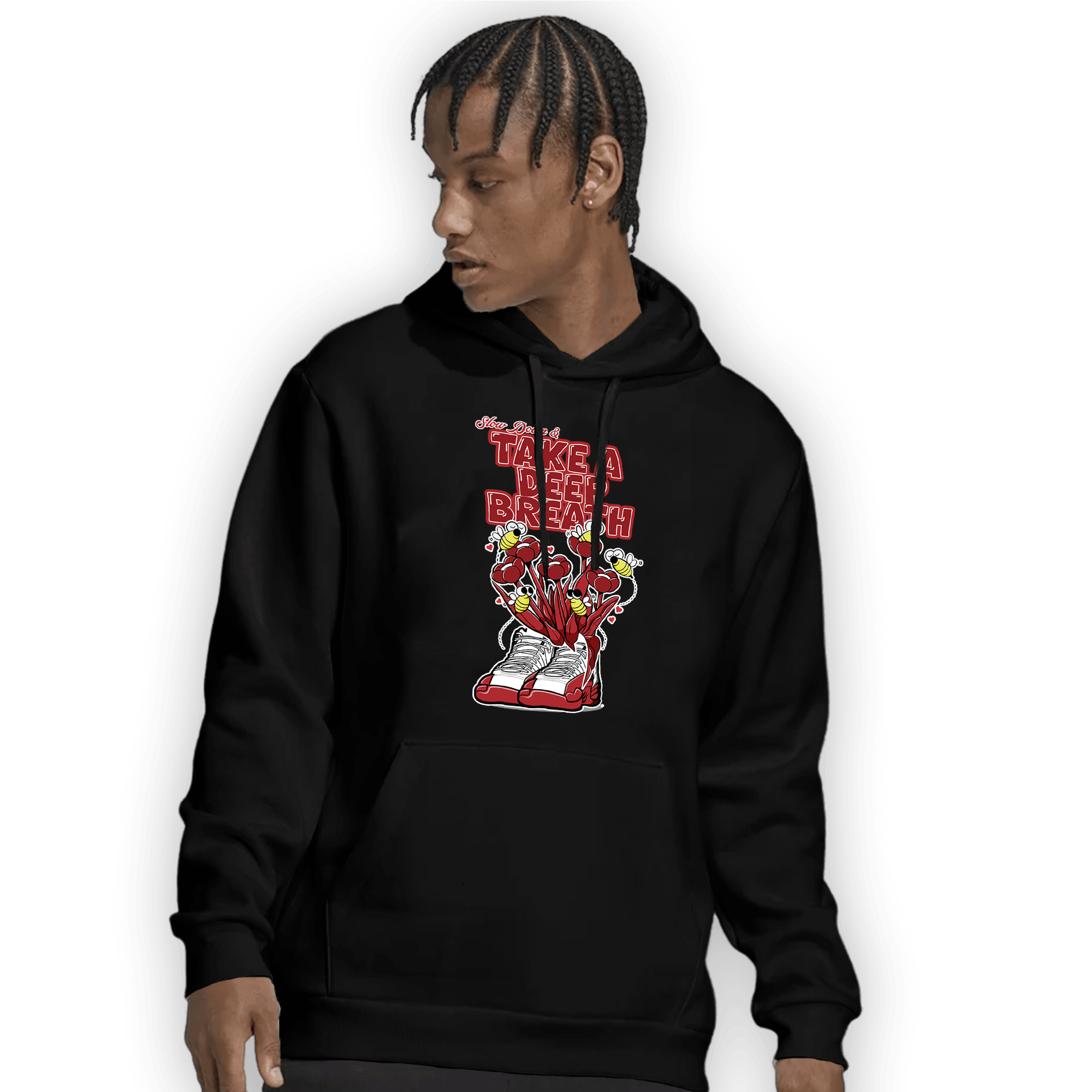Cherry 12s Hoodie Match Bee Sneaker - NastyJamz