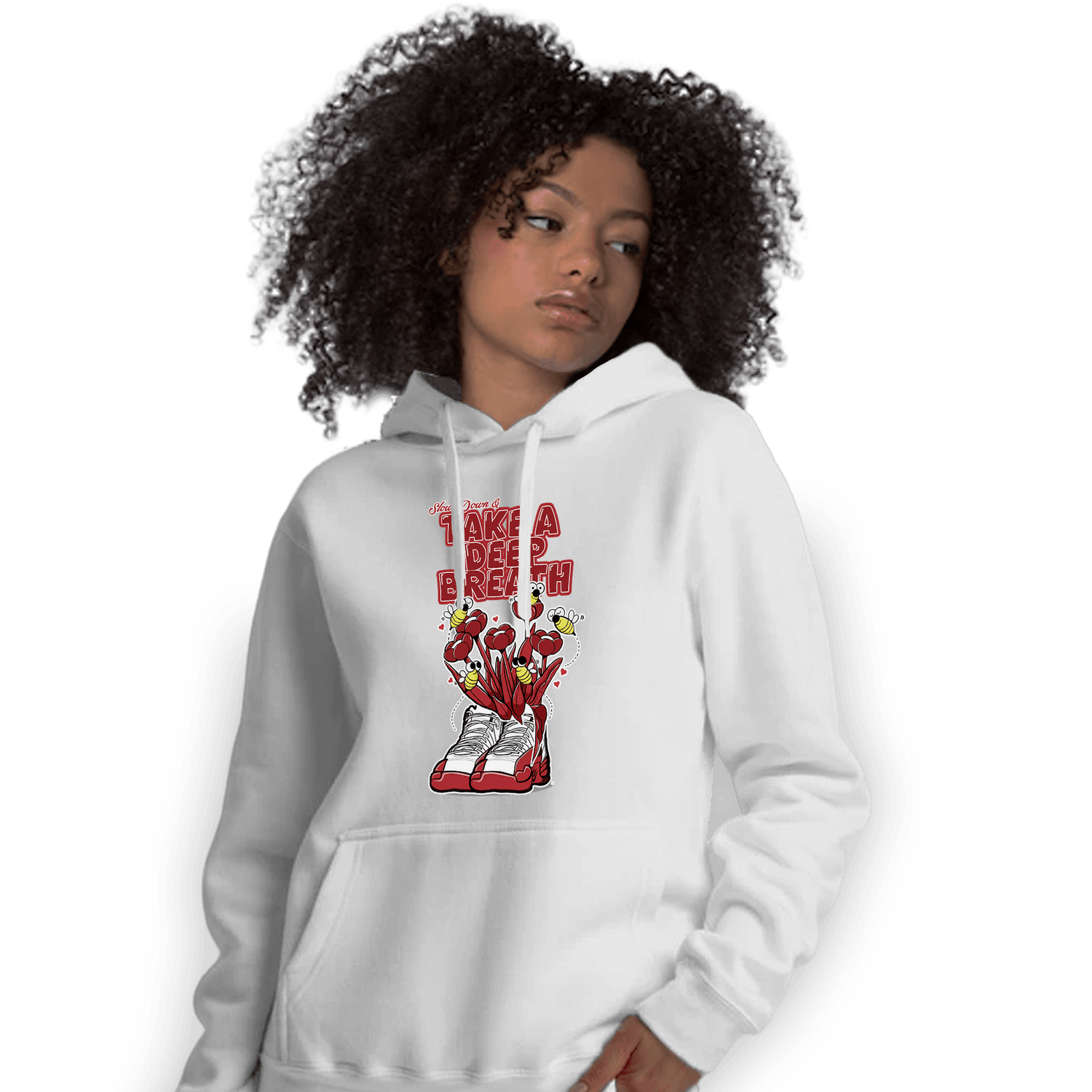 Cherry 12s Hoodie Match Bee Sneaker - NastyJamz