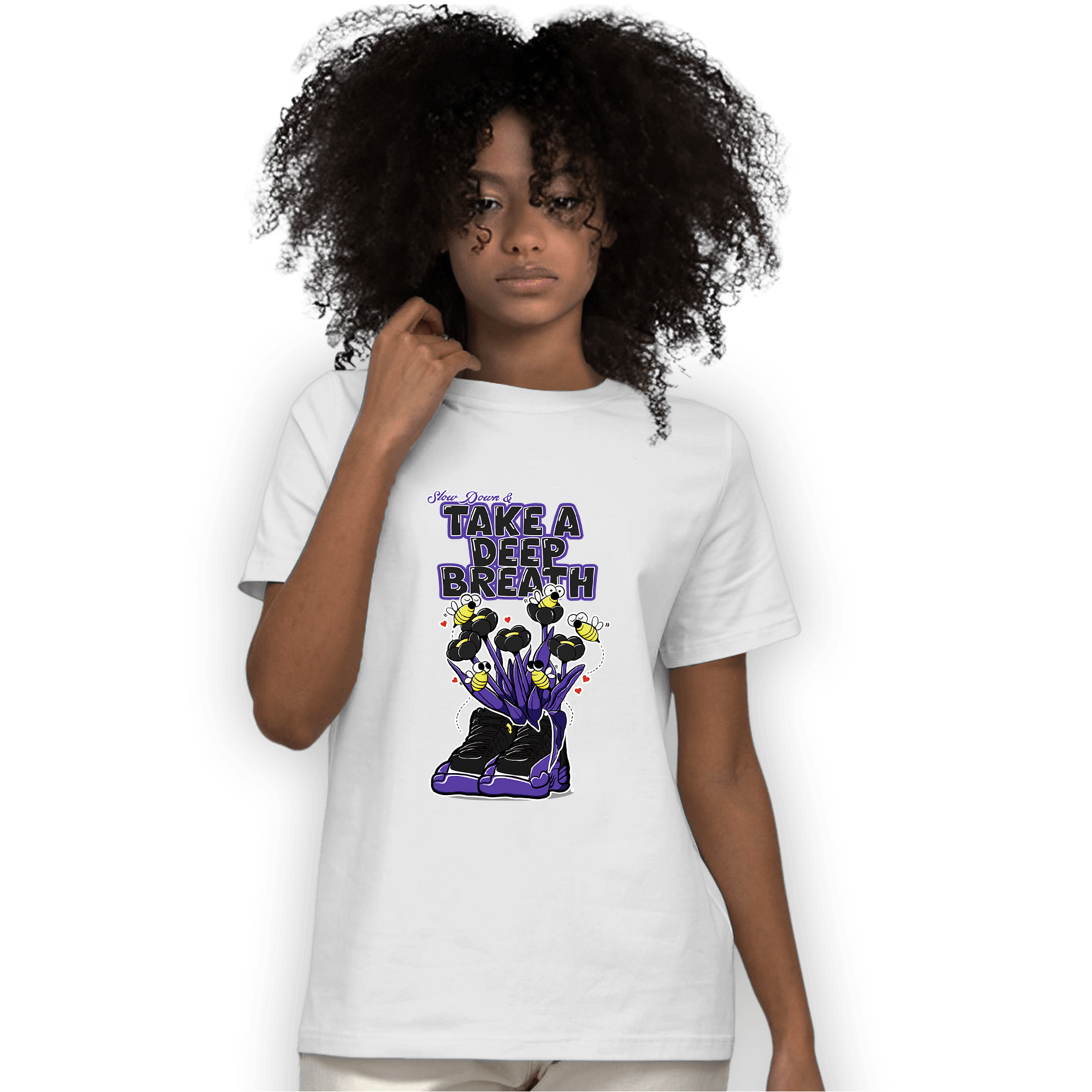 Field Purple 12s T Shirt Match Bee Sneaker - NastyJamz