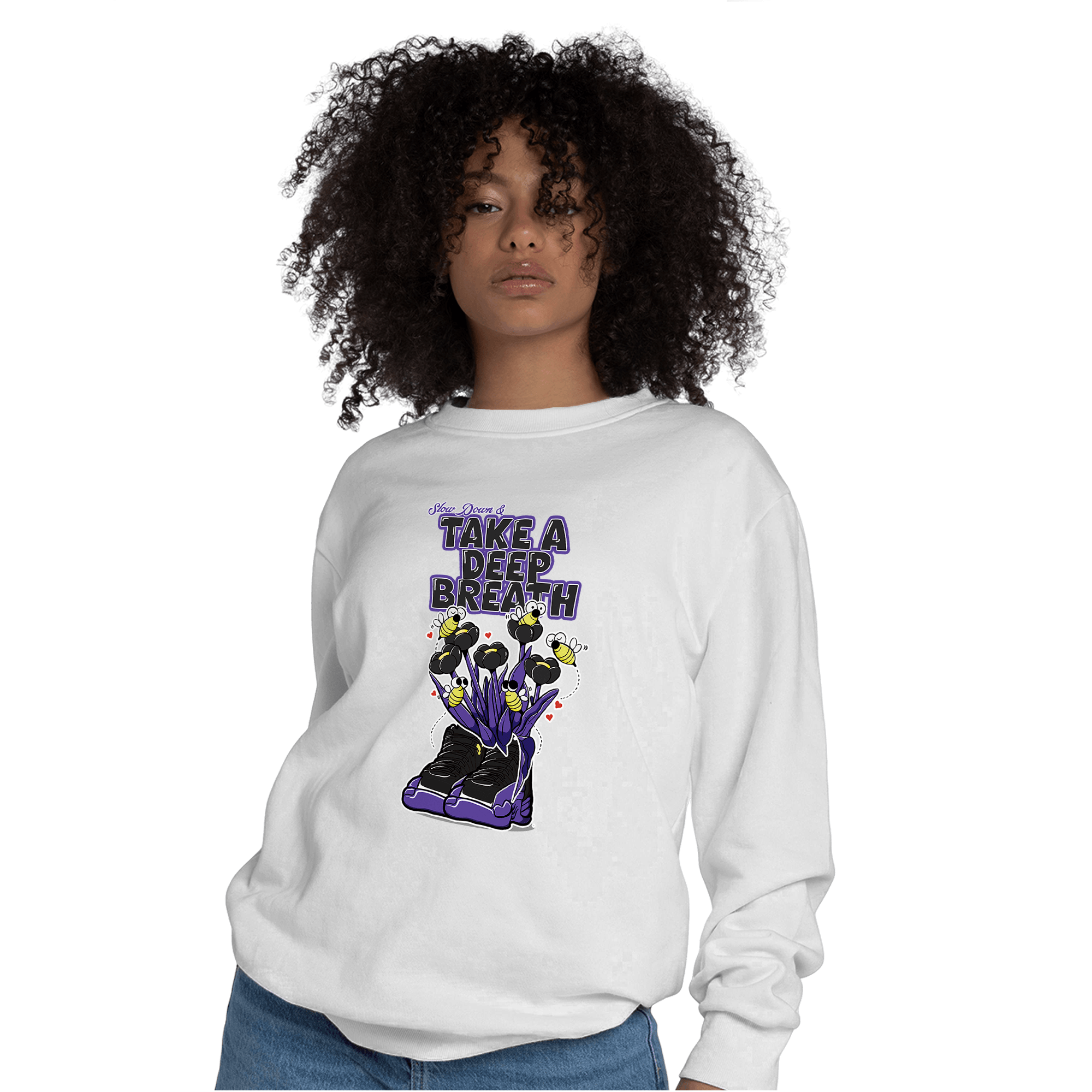 Field Purple 12s Sweatshirt Match Bee Sneaker - NastyJamz