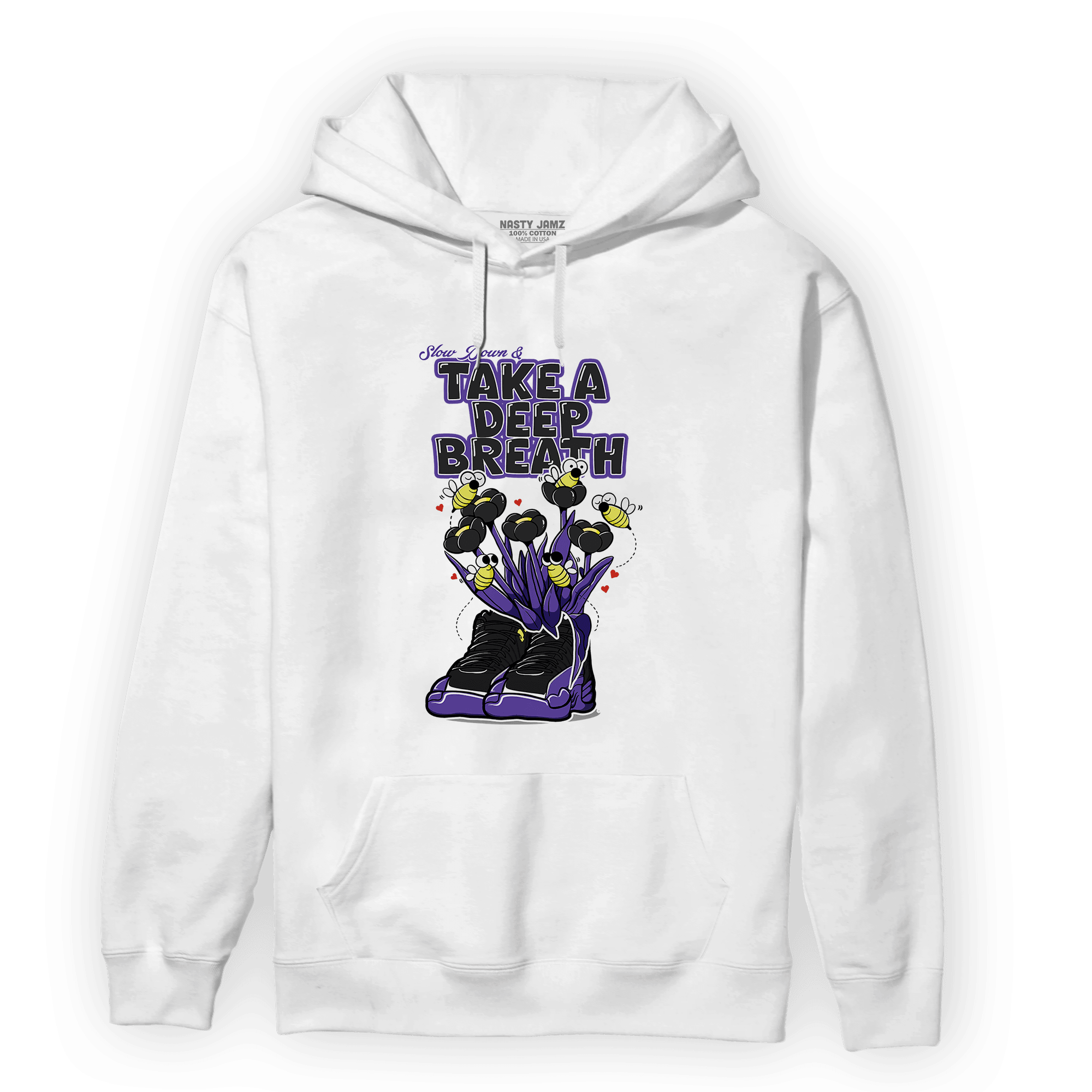 Field Purple 12s Hoodie Match Bee Sneaker - NastyJamz