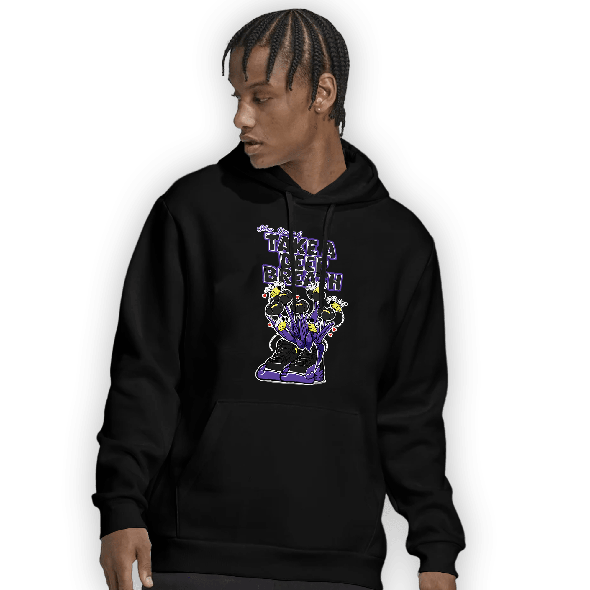 Field Purple 12s Hoodie Match Bee Sneaker - NastyJamz
