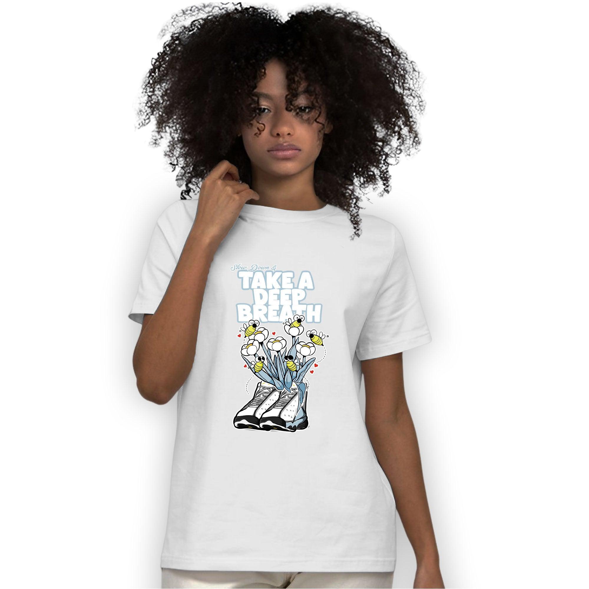 Blue Grey 13s T Shirt Match Bee Sneaker - NastyJamz