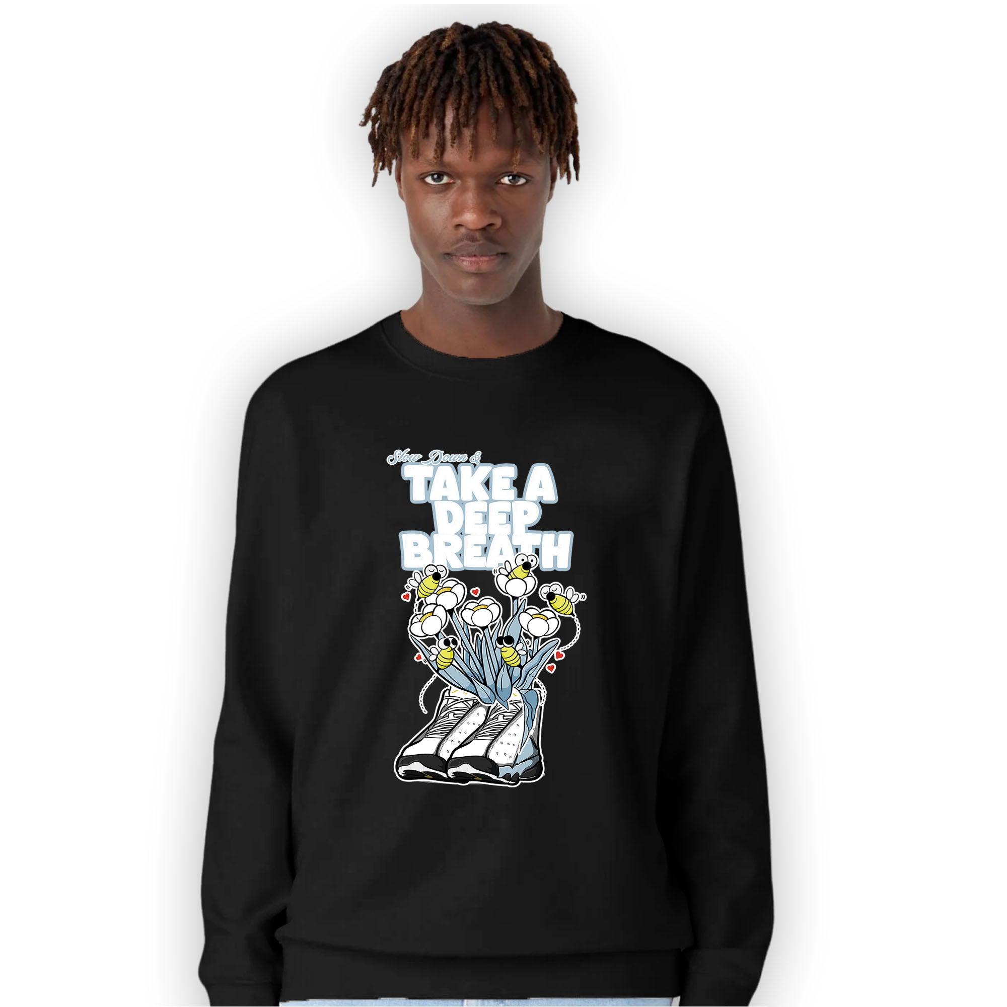 Blue Grey 13s Sweatshirt Match Bee Sneaker - NastyJamz