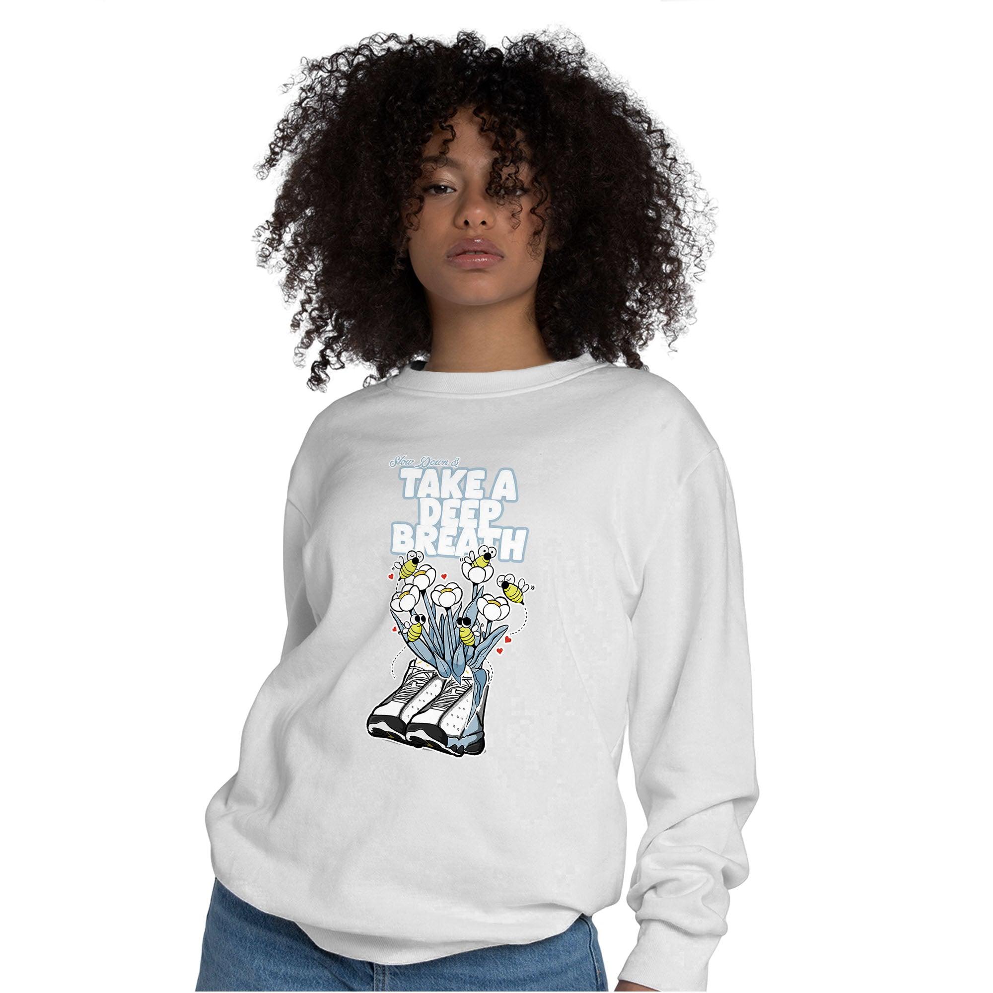 Blue Grey 13s Sweatshirt Match Bee Sneaker - NastyJamz